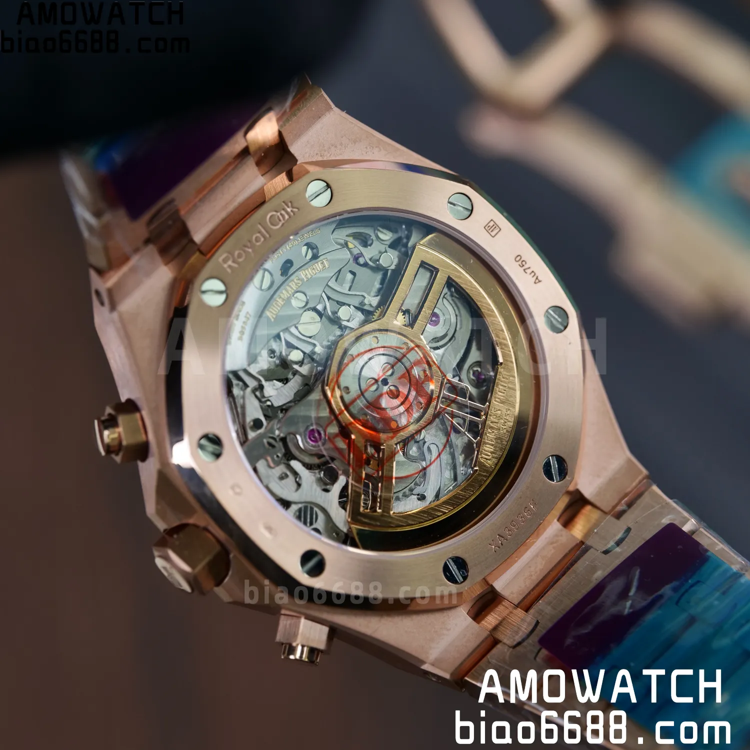 AP Royal Oak Chrono 26240 RG DDF 1:1 Best Edition Blue/RG Dial on RG Bracelet DD4401 Super Clone Weight (SW Dial) 87 b6a378efa2e0e53 AMO Watch