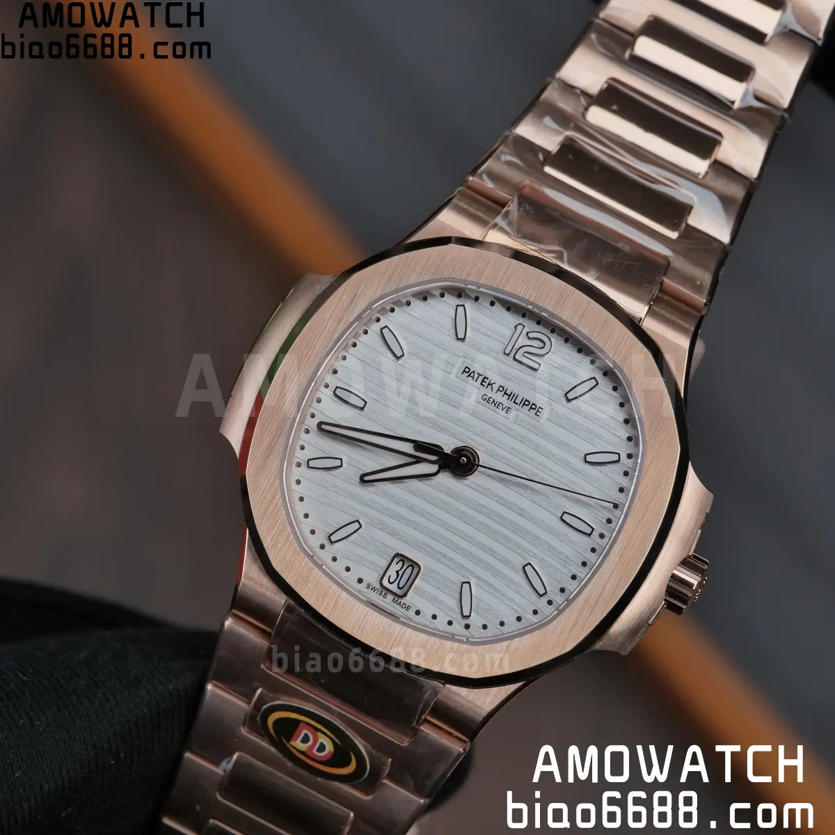 PP Nautilus 7118 RG Ladies DDF 1:1 Best Edition Silver Dial on RG Bracelet DD324 Super Clone 102 bf7e00538f9c4f1 AMO Watch