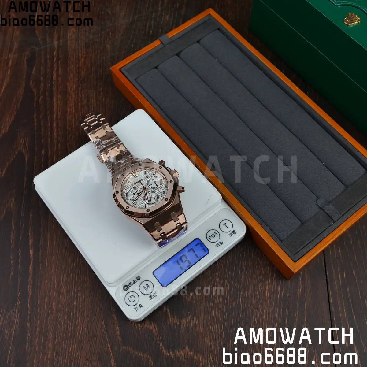 AP Royal Oak Chrono 26240 RG DDF 1:1 Best Edition White Dial on RG Bracelet DD4401 Super Clone Weight (SW Dial) 65 c3dac9788313ca6 AMO Watch