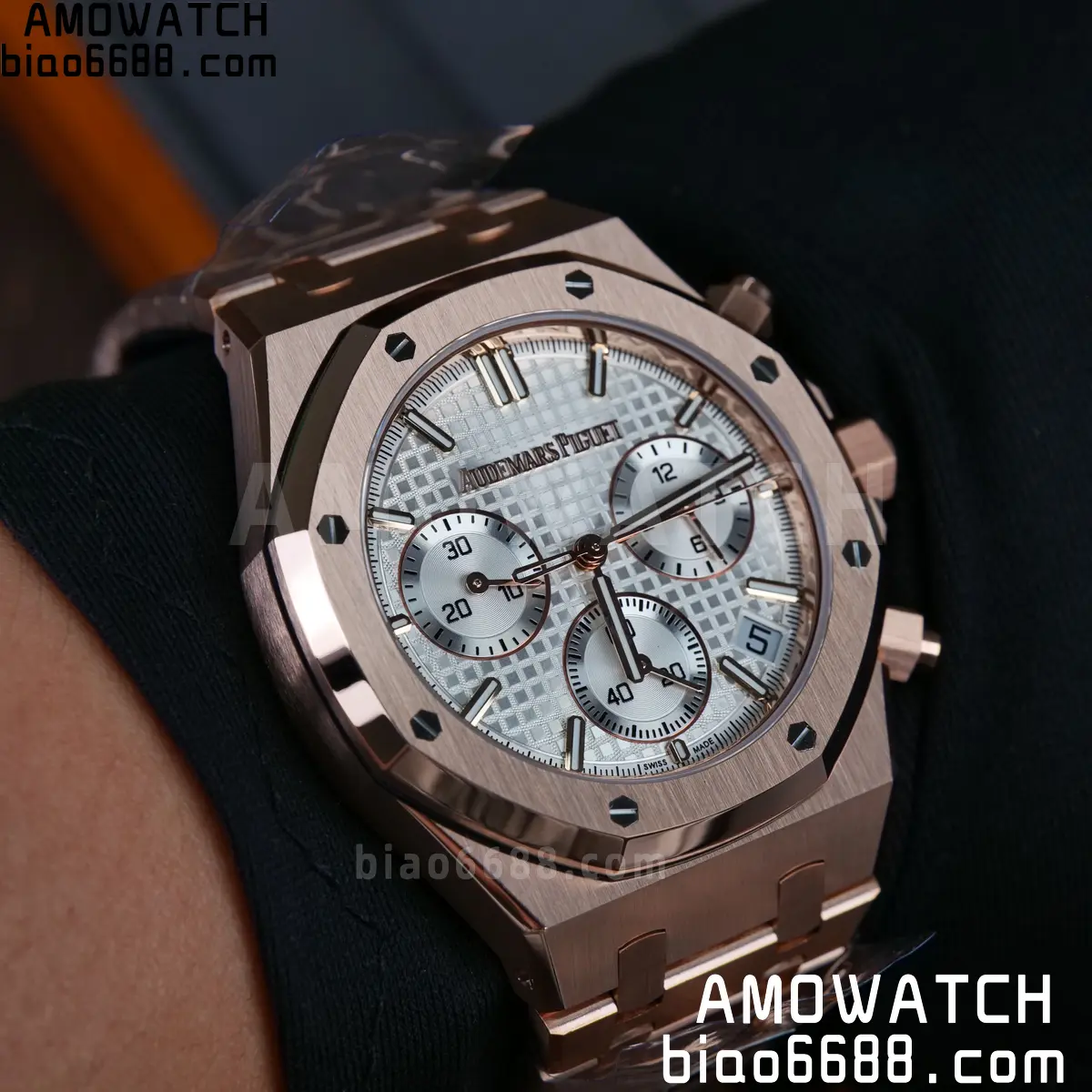 AP Royal Oak Chrono 26240 RG DDF 1:1 Best Edition White Dial on RG Bracelet DD4401 Super Clone Weight (SW Dial) 94 c40f79098ce59bc AMO Watch