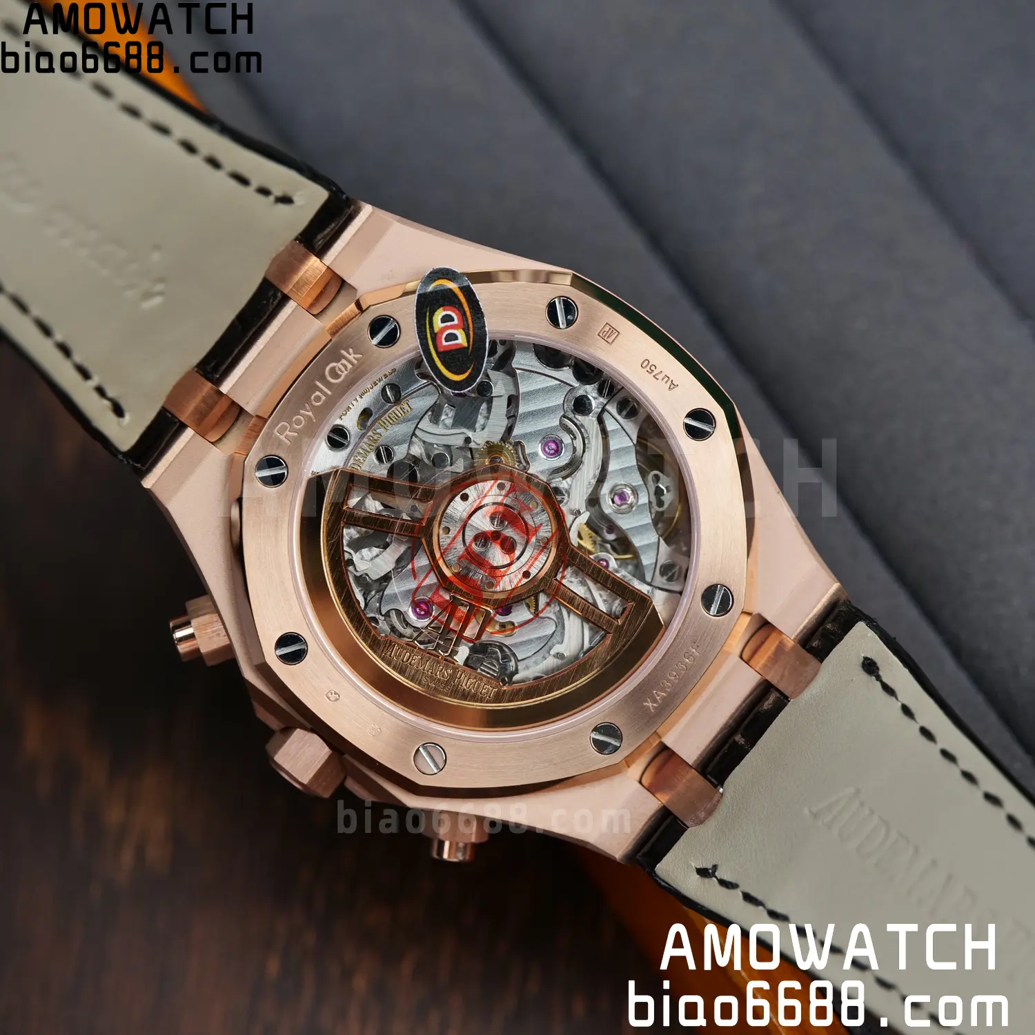 AP Royal Oak Chrono 26240 RG DDF 1:1 Best Edition Black Dial on Black Leather Strap DD4401 Super Clone Weight (SW Dial) 84 c7197b9b70cd15a AMO Watch