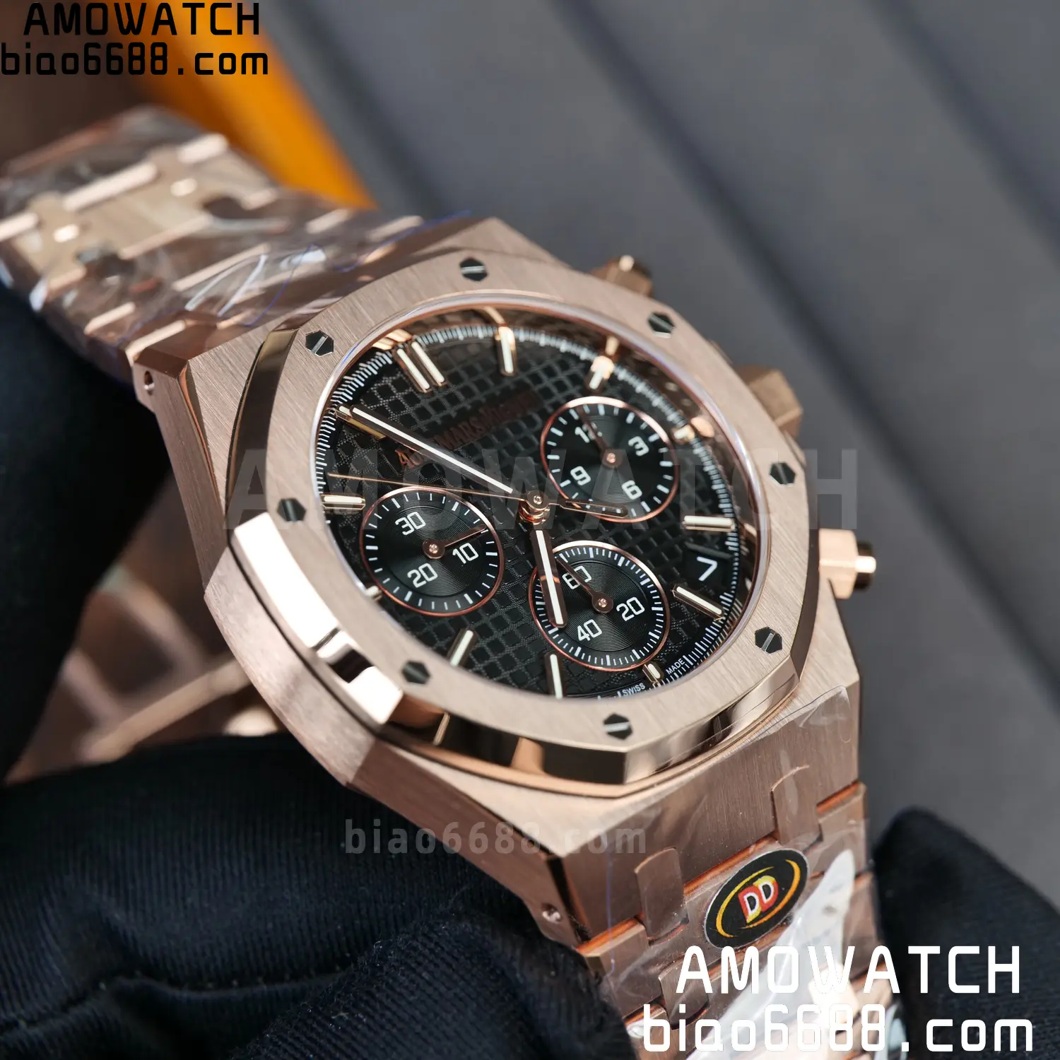 AP Royal Oak Chrono 26240 RG DDF 1:1 Best Edition Black Dial on RG Bracelet DD4401 Super Clone Weight (SW Dial) 75 d51a2162c2ba430 AMO Watch