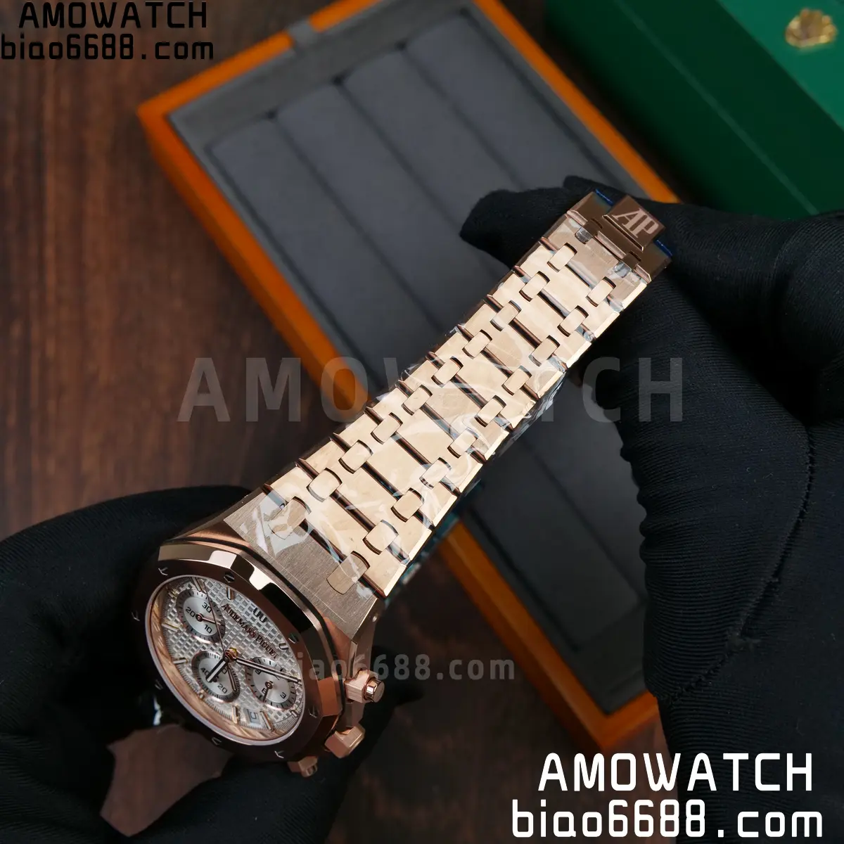 AP Royal Oak Chrono 26240 RG DDF 1:1 Best Edition White Dial on RG Bracelet DD4401 Super Clone Weight (SW Dial) 69 d6d82939f3e45c2 AMO Watch