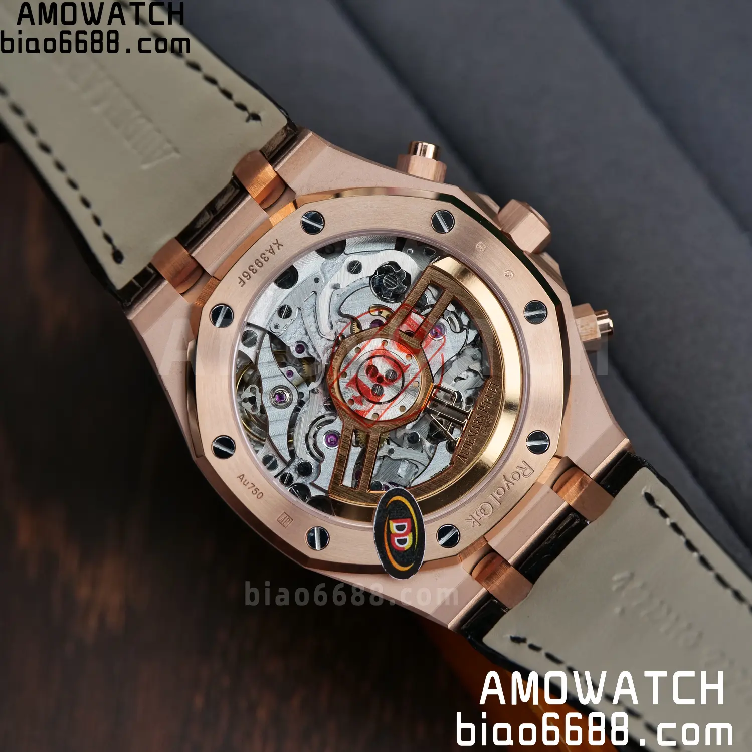 AP Royal Oak Chrono 26240 RG DDF 1:1 Best Edition Black Dial on Black Leather Strap DD4401 Super Clone Weight (SW Dial) 85 d7a68b09d5ed645 AMO Watch