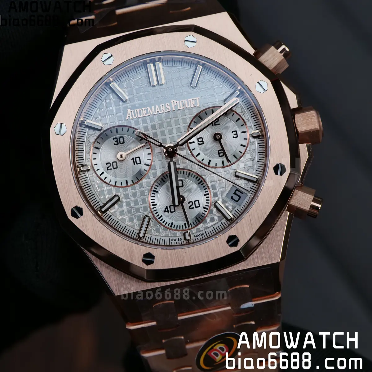 AP Royal Oak Chrono 26240 RG DDF 1:1 Best Edition White Dial on RG Bracelet DD4401 Super Clone Weight (SW Dial) 81 dc91b876c5e813a AMO Watch