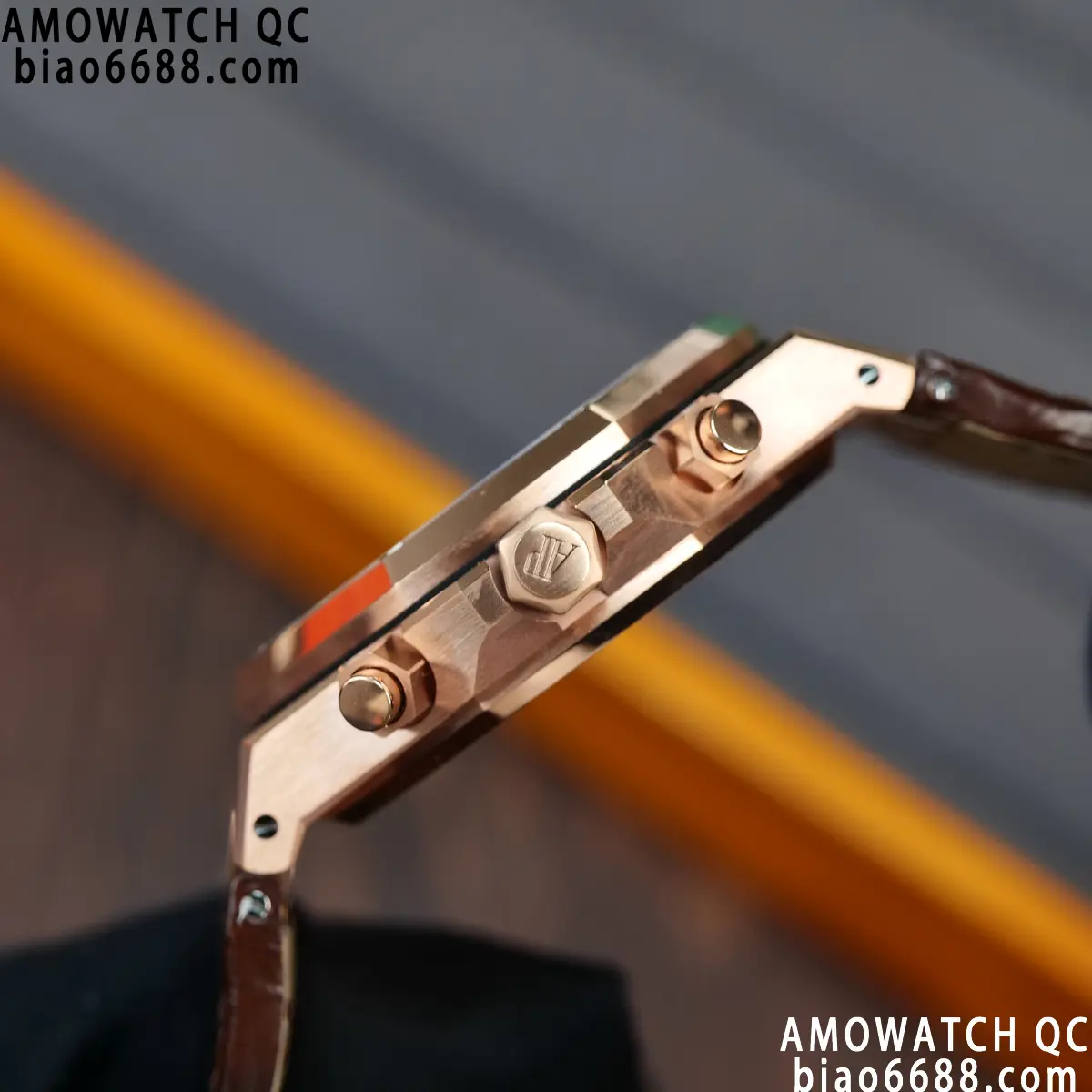 AP Royal Oak Chrono 26240 RG DDF 1:1 Best Edition Blue/RG Dial on Brown Leather Strap DD4401 Super Clone Weight (SW Dial) 90 e49fa1a753f912f AMO Watch