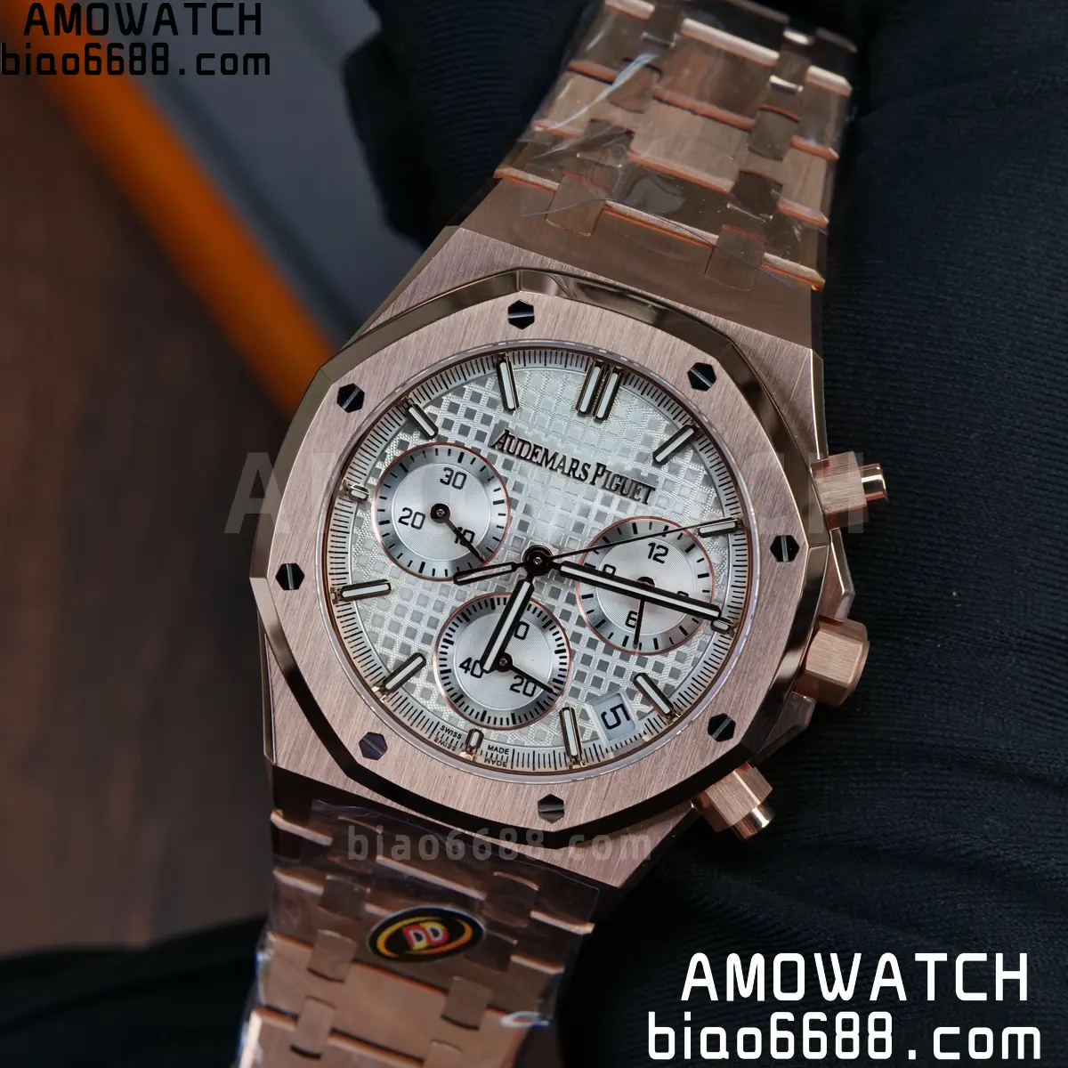 AP Royal Oak Chrono 26240 RG DDF 1:1 Best Edition White Dial on RG Bracelet DD4401 Super Clone Weight (SW Dial) 96 eda8d5b8ac036aa AMO Watch