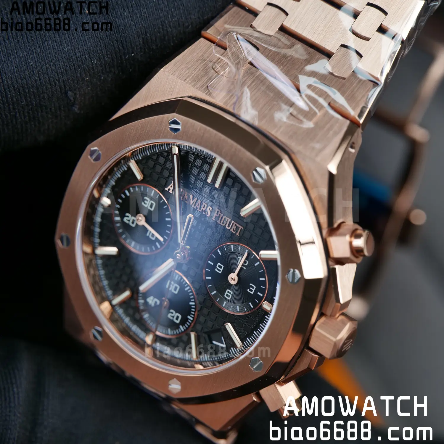 AP Royal Oak Chrono 26240 RG DDF 1:1 Best Edition Black Dial on RG Bracelet DD4401 Super Clone Weight (SW Dial) 81 ee46490c21ca740 AMO Watch