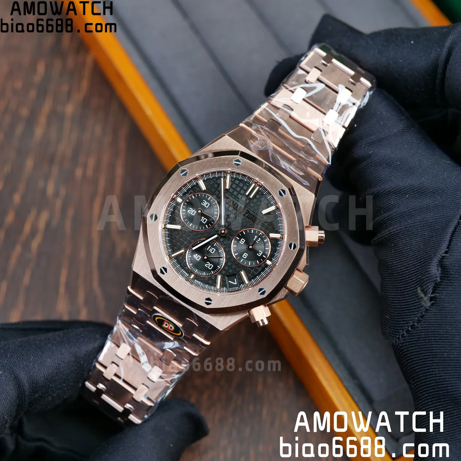 AP Royal Oak Chrono 26240 RG DDF 1:1 Best Edition Black Dial on RG Bracelet DD4401 Super Clone Weight (SW Dial) 66 f1a8a120b8d2ad5 AMO Watch