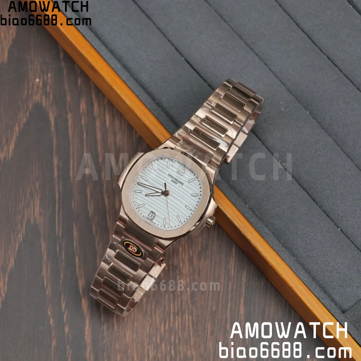 PP Nautilus 7118 RG Ladies DDF 1:1 Best Edition Silver Dial on RG Bracelet DD324 Super Clone 103 f2c582c1e766cd0 AMO Watch