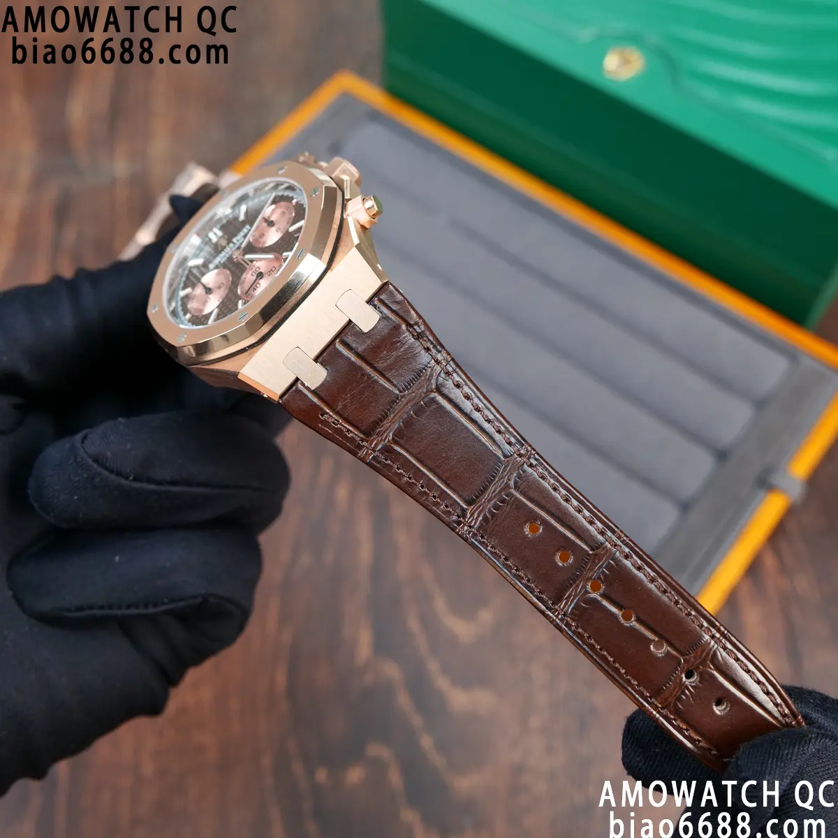 AP Royal Oak Chrono 26240 RG DDF 1:1 Best Edition Blue/RG Dial on Brown Leather Strap DD4401 Super Clone Weight (SW Dial) 85 fe5e981b129e928 AMO Watch