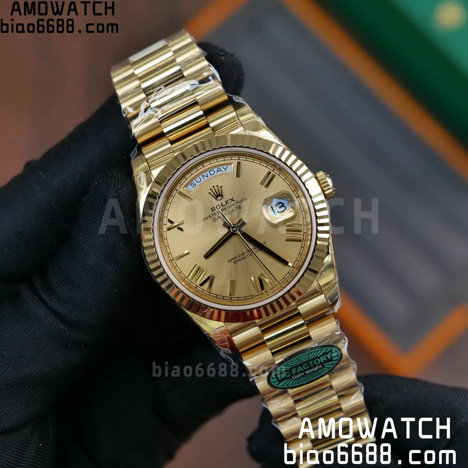 Rolex Day Date 40 YG 228238 RCF 1:1 Best Edition YG Dial on President Bracelet VR3255 (210g) 78 099b409d13cdf0b AMO Watch