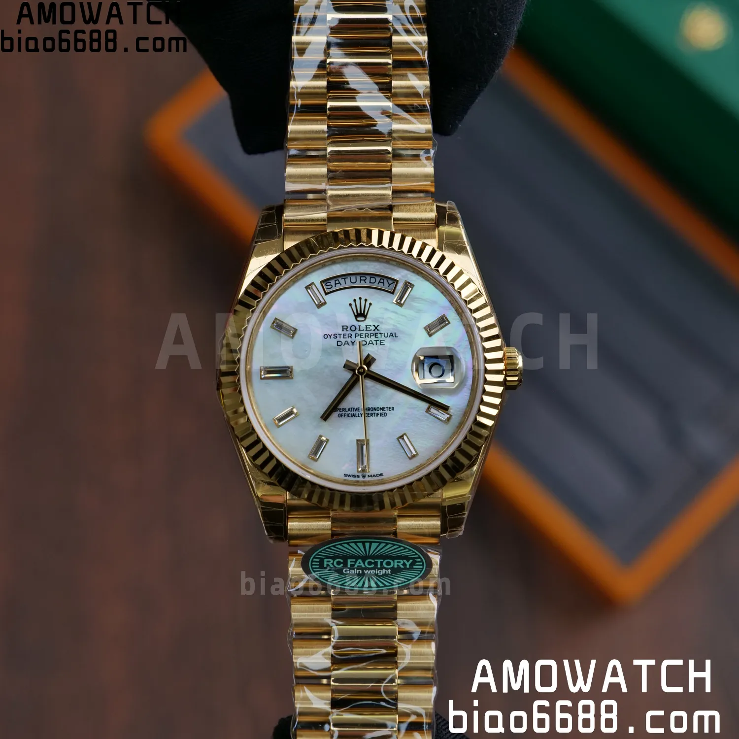 Rolex Day Date 40 YG 228238 RCF 1:1 Best Edition MOP Dial on President Bracelet VR3255 (211g) 62 129c2e95f6c692e AMO Watch