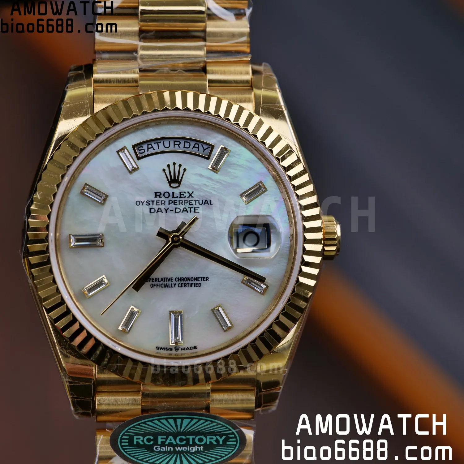 Rolex Day Date 40 YG 228238 RCF 1:1 Best Edition MOP Dial on President Bracelet VR3255 (211g) 63 1adaa1595970003 AMO Watch