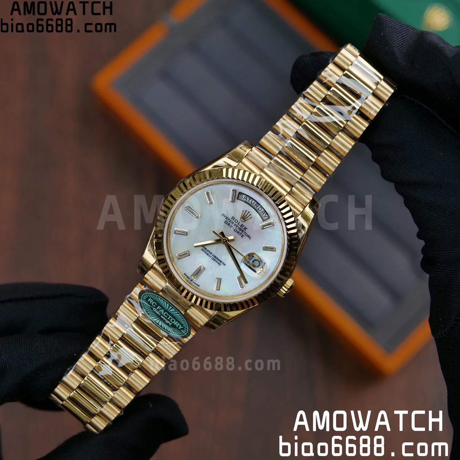 Rolex Day Date 40 YG 228238 RCF 1:1 Best Edition MOP Dial on President Bracelet VR3255 (211g) 59 1b391064ce10a7b AMO Watch