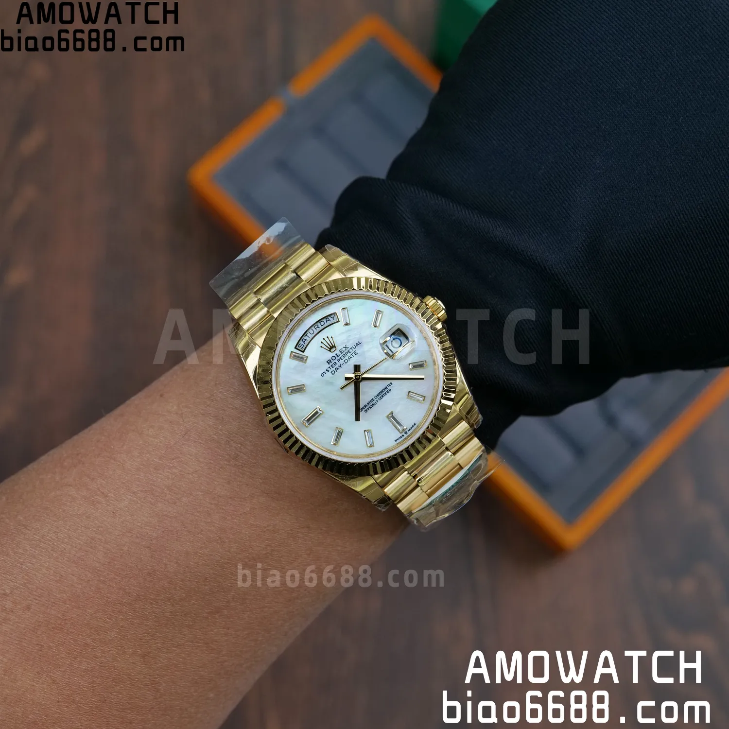 Rolex Day Date 40 YG 228238 RCF 1:1 Best Edition MOP Dial on President Bracelet VR3255 (211g) 80 523beddc9396e80 AMO Watch