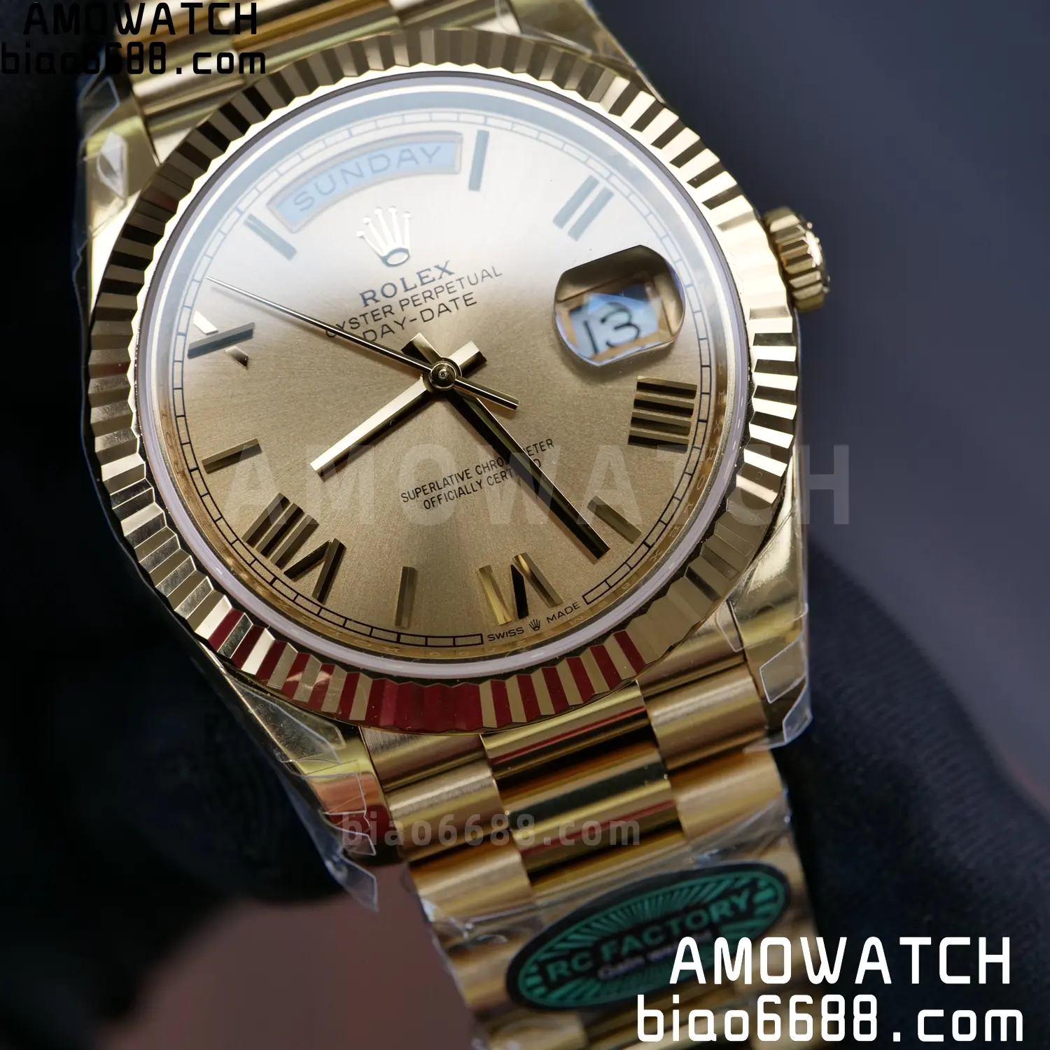 Rolex Day Date 40 YG 228238 RCF 1:1 Best Edition YG Dial on President Bracelet VR3255 (210g) 93 56ce20a7e289822 AMO Watch