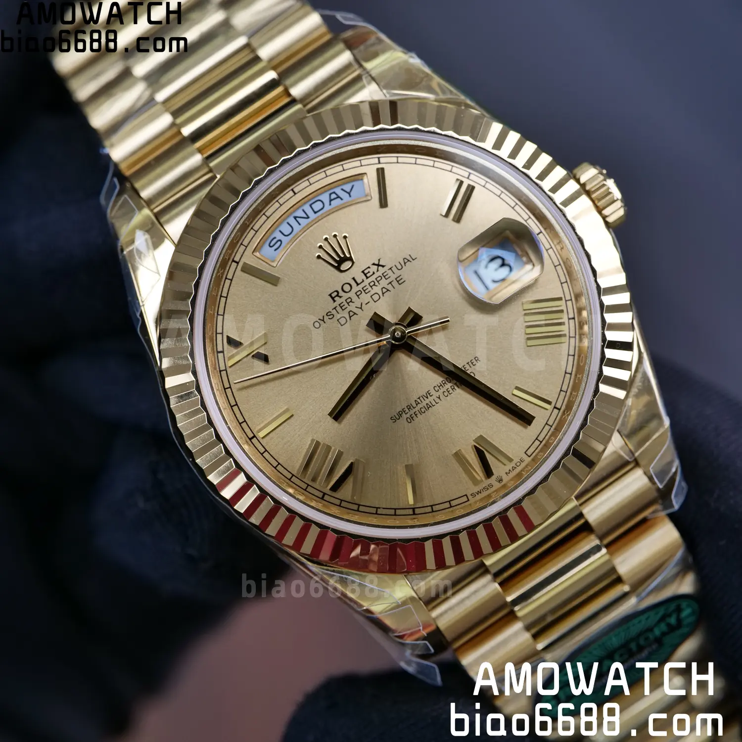Rolex Day Date 40 YG 228238 RCF 1:1 Best Edition YG Dial on President Bracelet VR3255 (210g) 92 59d8c68ffa17aed AMO Watch