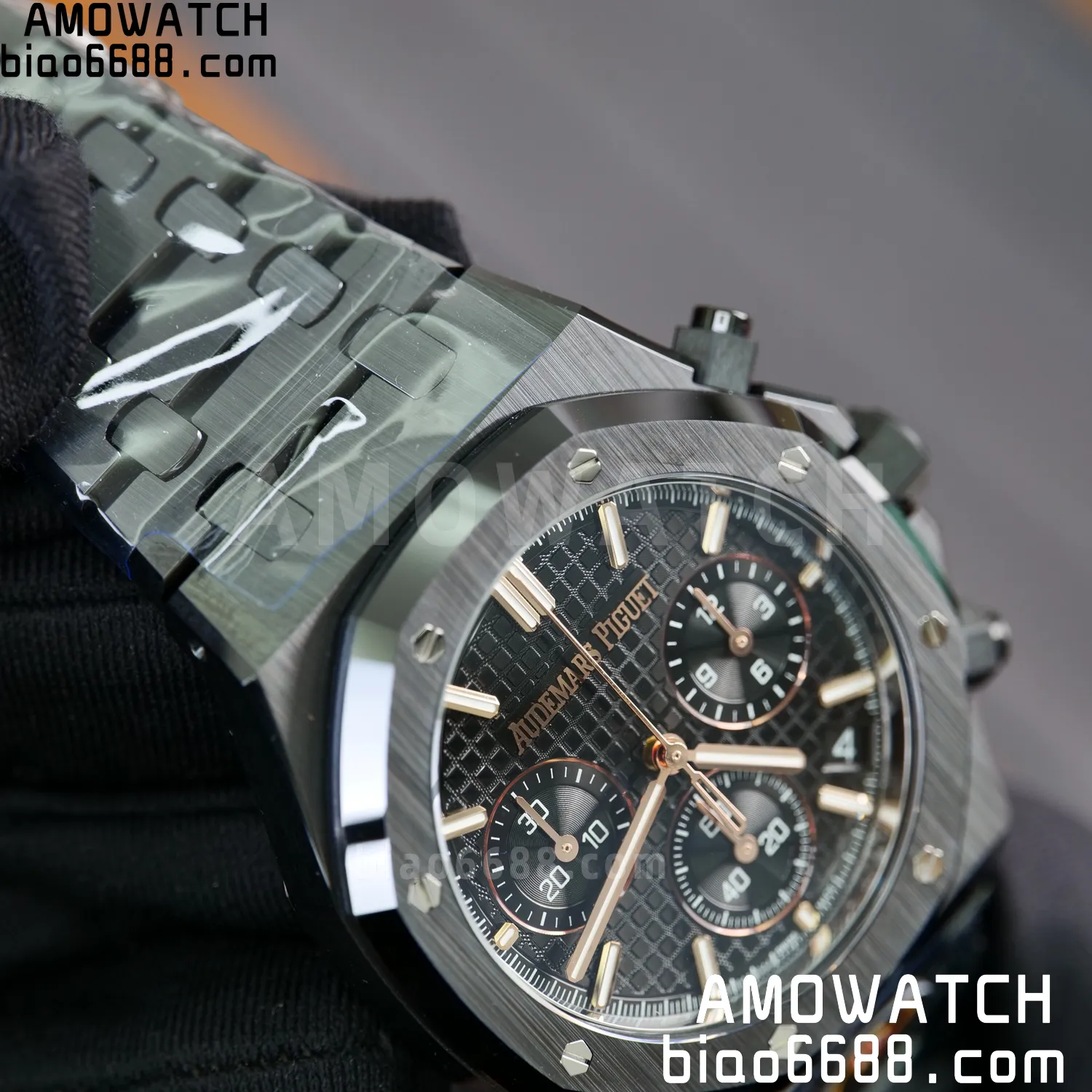 AP Royal Oak Chrono 26240 Black Ceramic DDF 1:1 Best Edition Black Dial SA4401 Super Clone 83 6108d9146cba1c1 阿默表行AmoWatch
