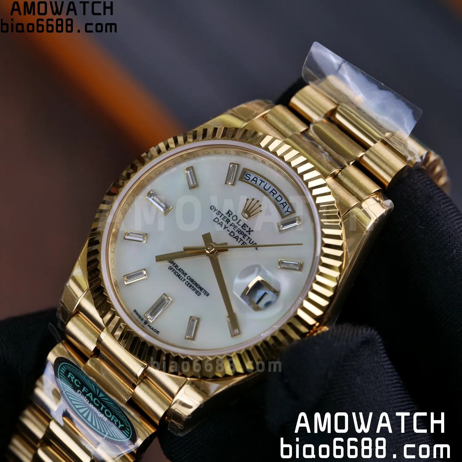 Rolex Day Date 40 YG 228238 RCF 1:1 Best Edition MOP Dial on President Bracelet VR3255 (211g) 69 6cb4866ee7f8814 AMO Watch