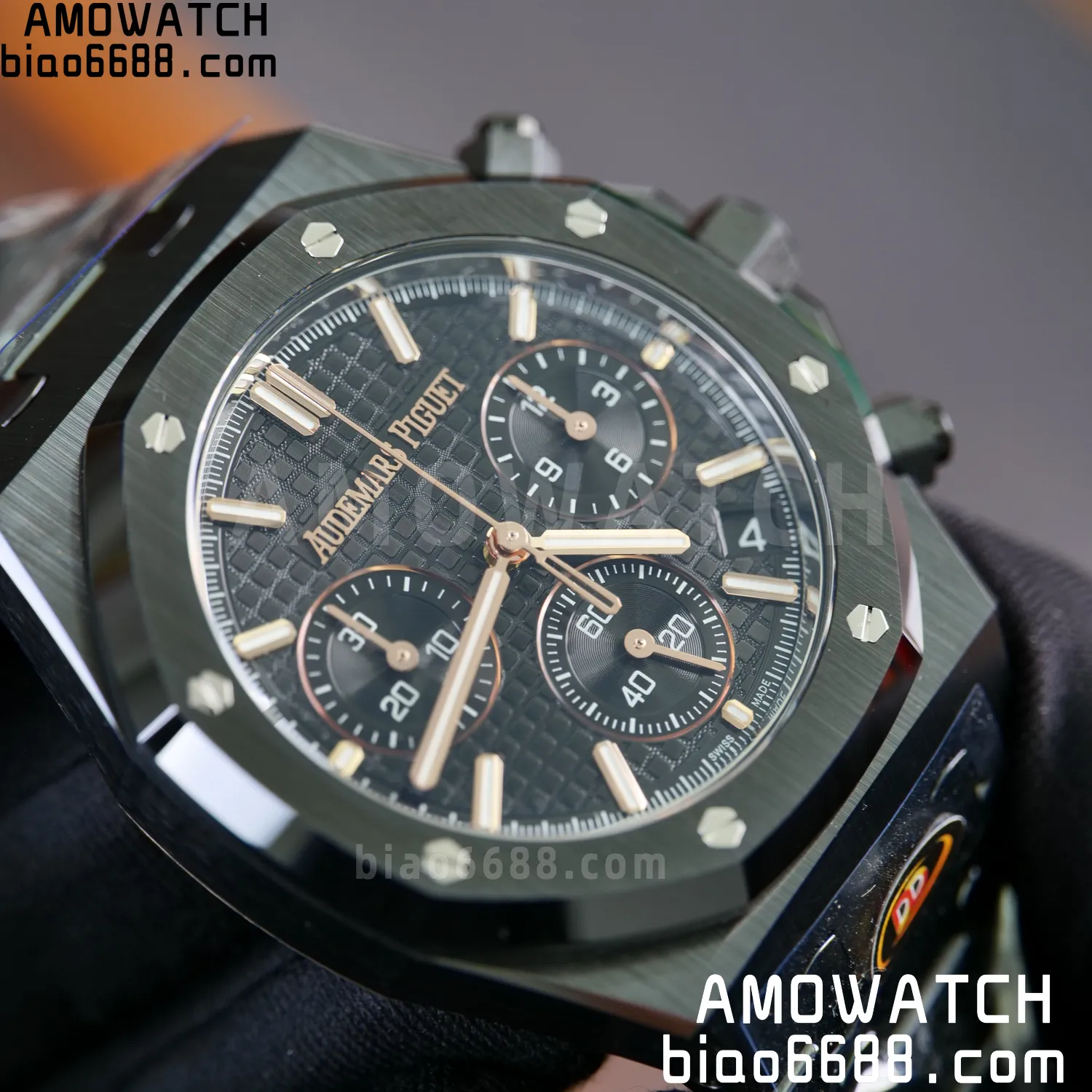 AP Royal Oak Chrono 26240 Black Ceramic DDF 1:1 Best Edition Black Dial SA4401 Super Clone 88 79989c32539bc93 阿默表行AmoWatch