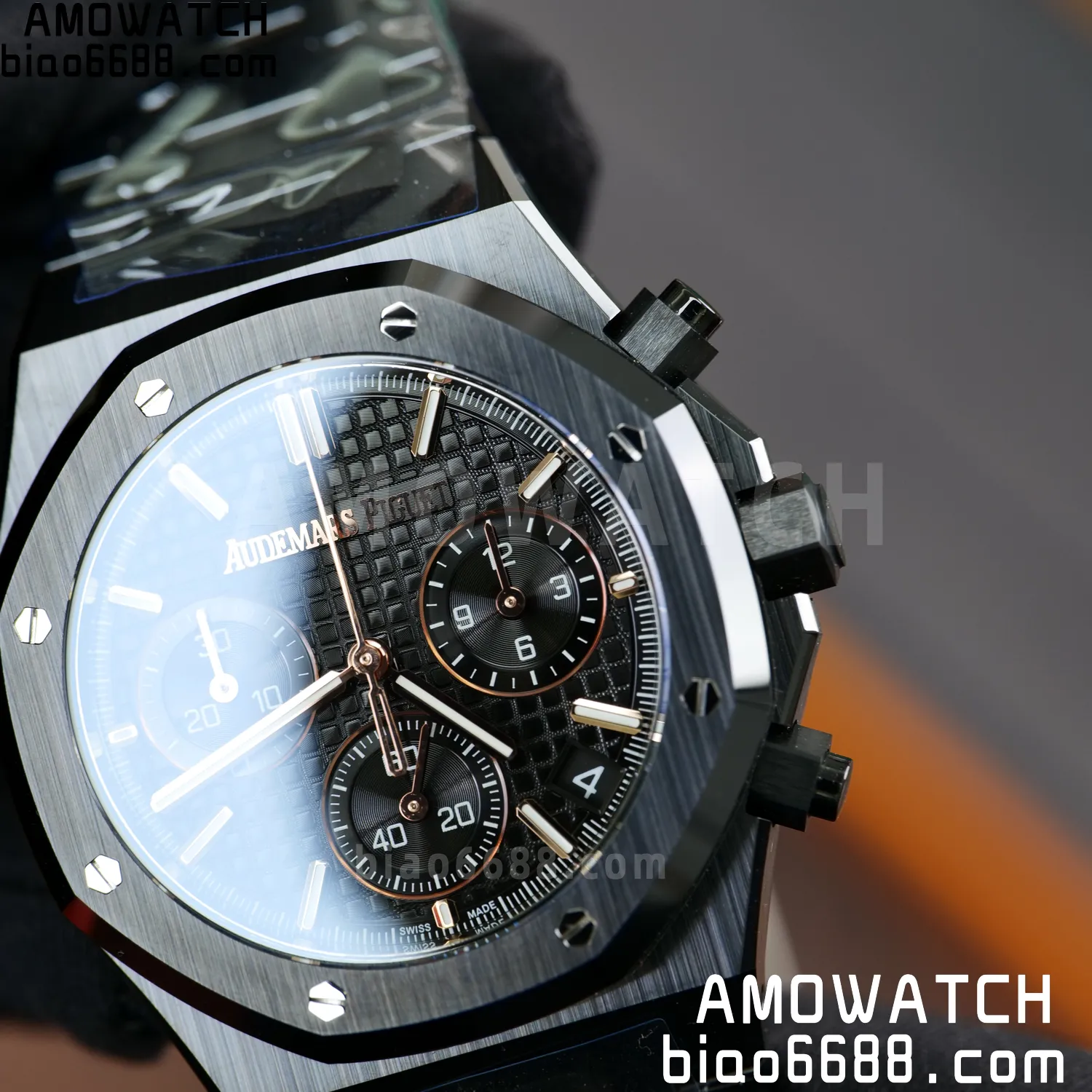 AP Royal Oak Chrono 26240 Black Ceramic DDF 1:1 Best Edition Black Dial SA4401 Super Clone 84 86a80aaa5f49678 阿默表行AmoWatch