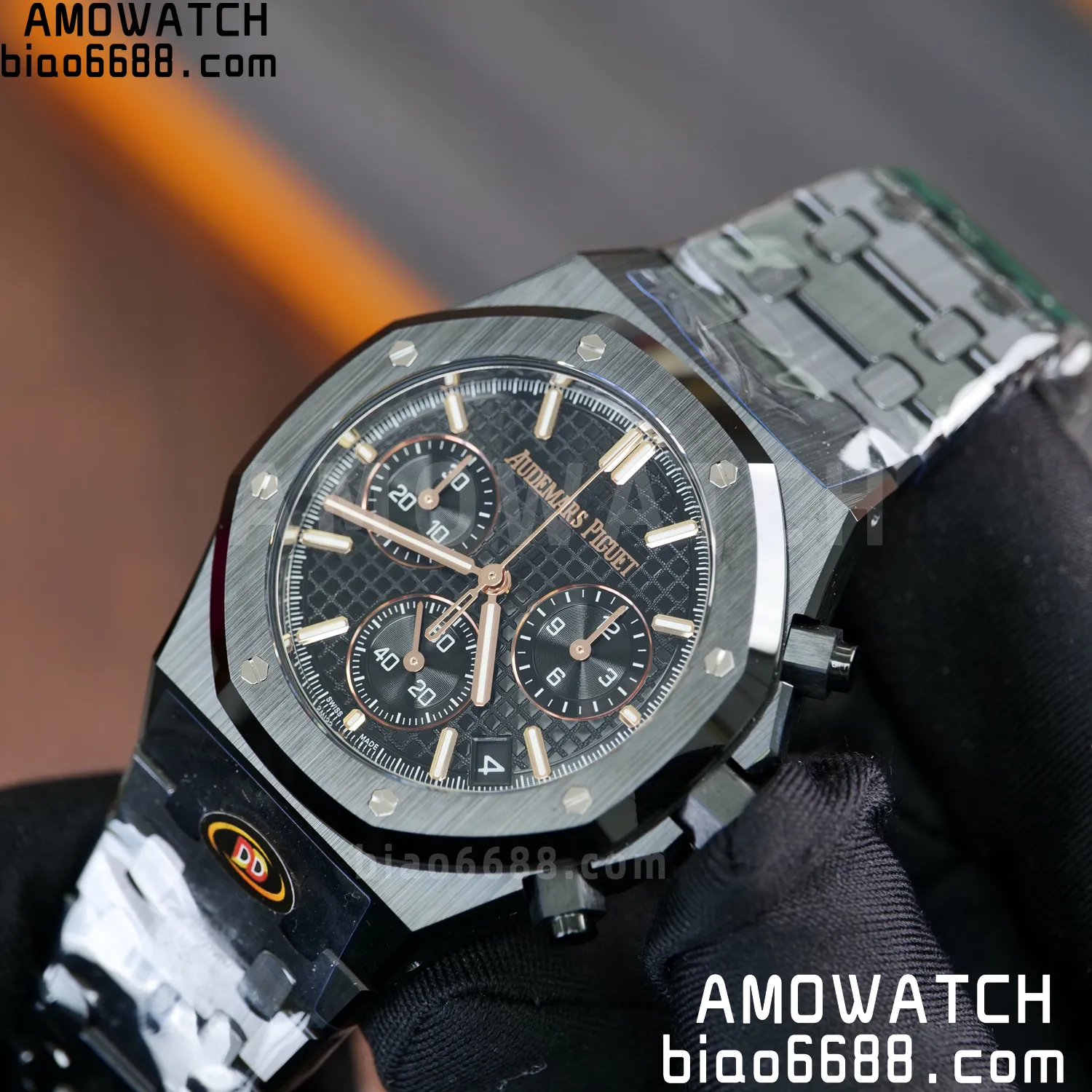 AP Royal Oak Chrono 26240 Black Ceramic DDF 1:1 Best Edition Black Dial SA4401 Super Clone 82 9acc54e3d1ae446 阿默表行AmoWatch
