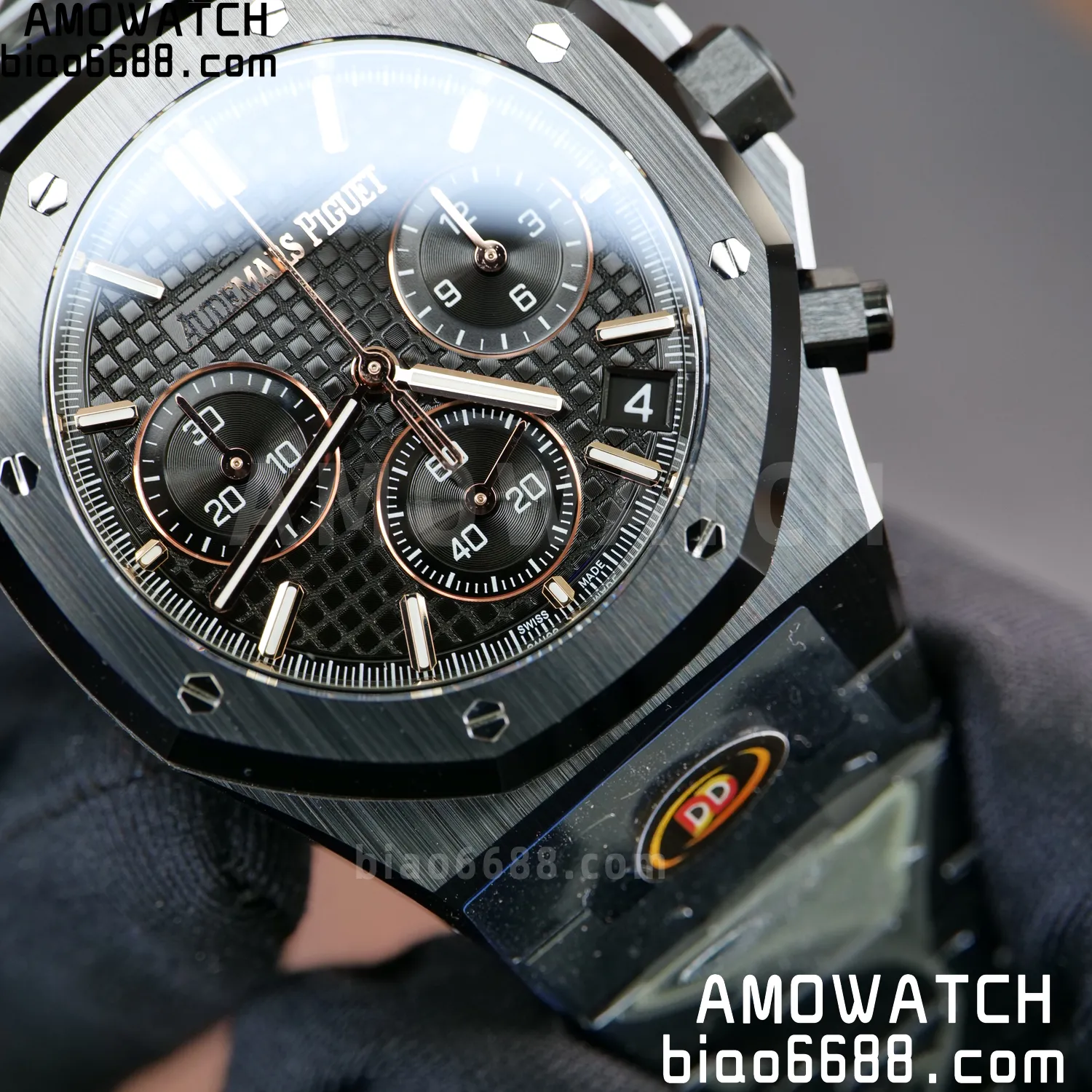AP Royal Oak Chrono 26240 Black Ceramic DDF 1:1 Best Edition Black Dial SA4401 Super Clone 86 a884ff725ad7448 阿默表行AmoWatch