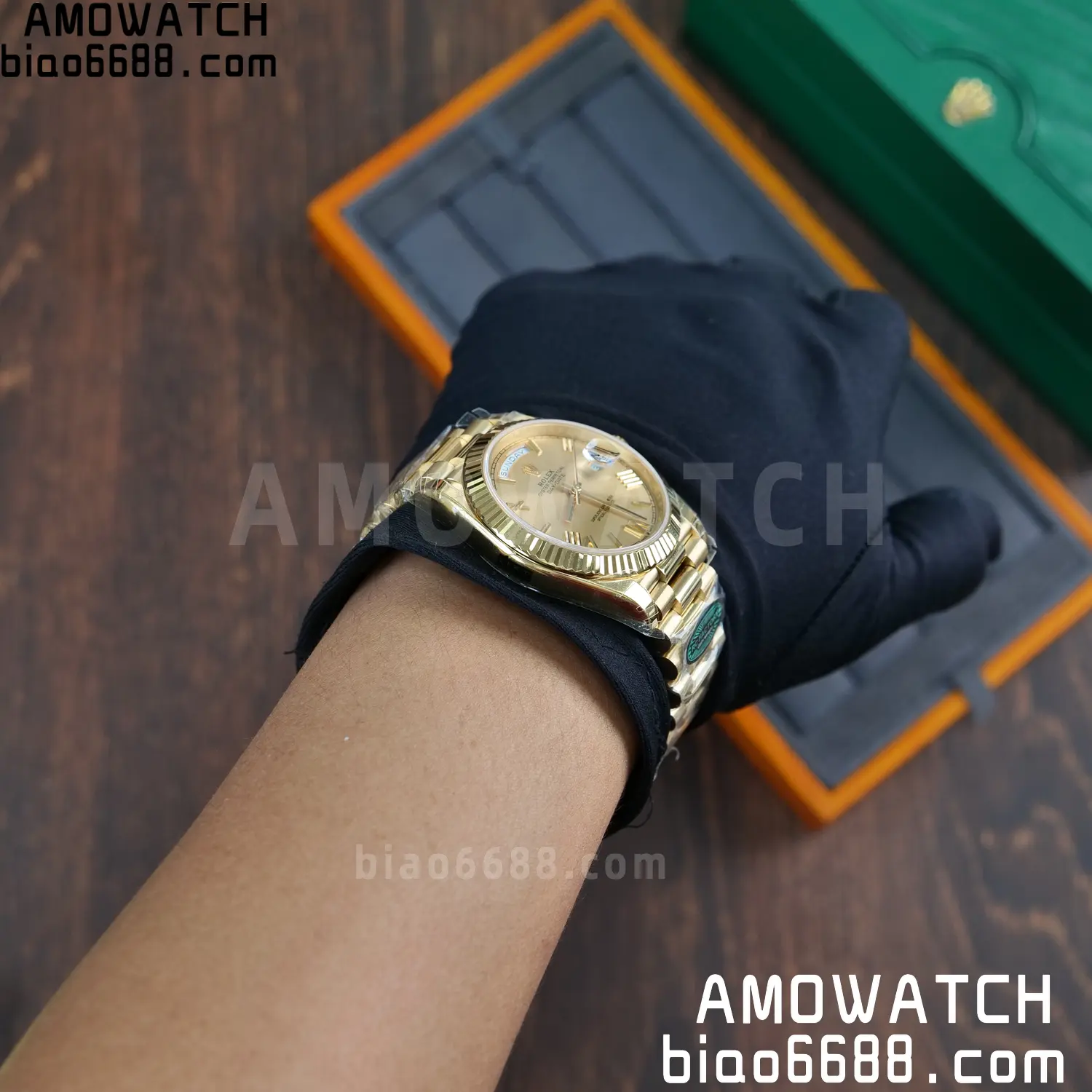 Rolex Day Date 40 YG 228238 RCF 1:1 Best Edition YG Dial on President Bracelet VR3255 (210g) 111 aa9464a2f41f53e AMO Watch