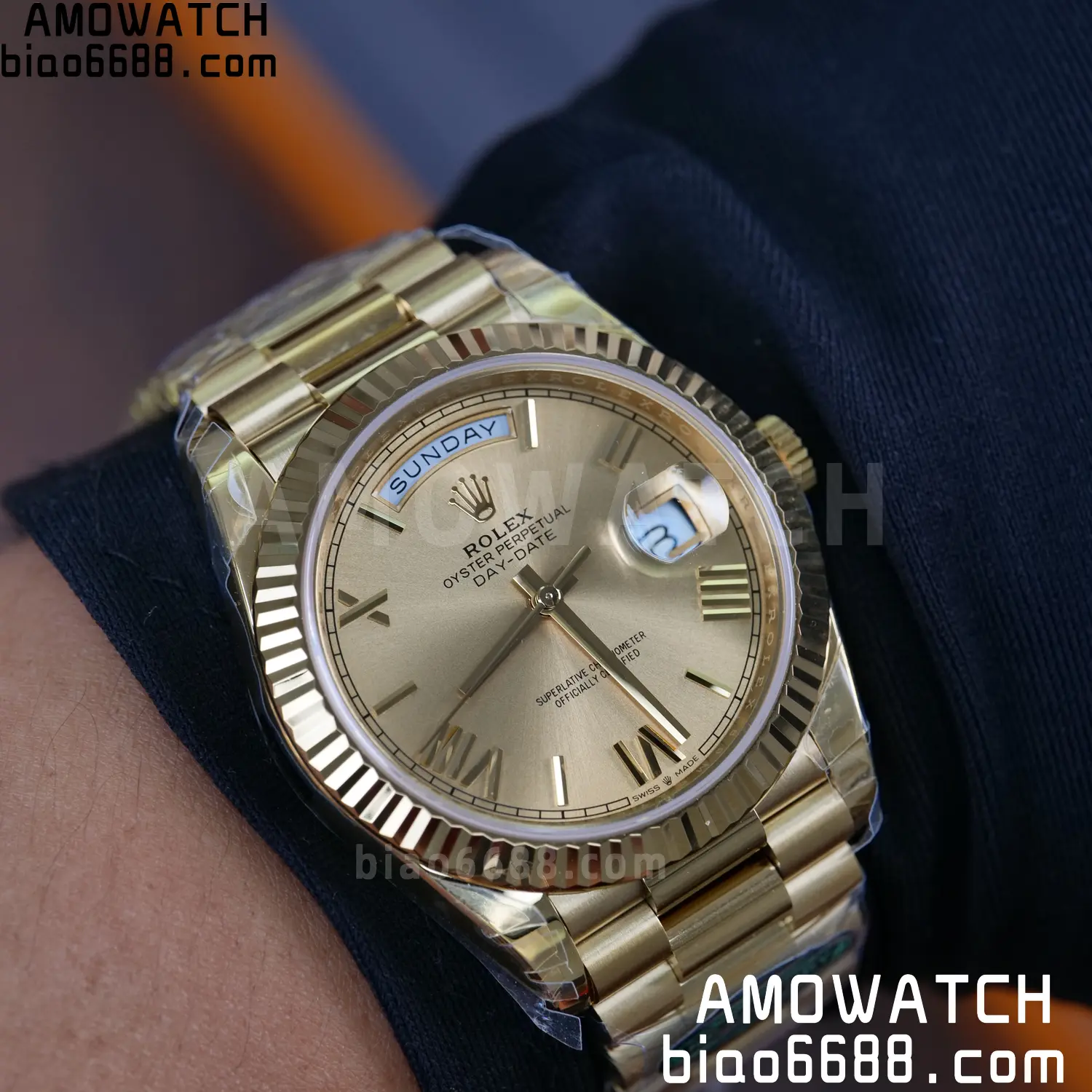 Rolex Day Date 40 YG 228238 RCF 1:1 Best Edition YG Dial on President Bracelet VR3255 (210g) 105 c21f01a794a0df0 AMO Watch