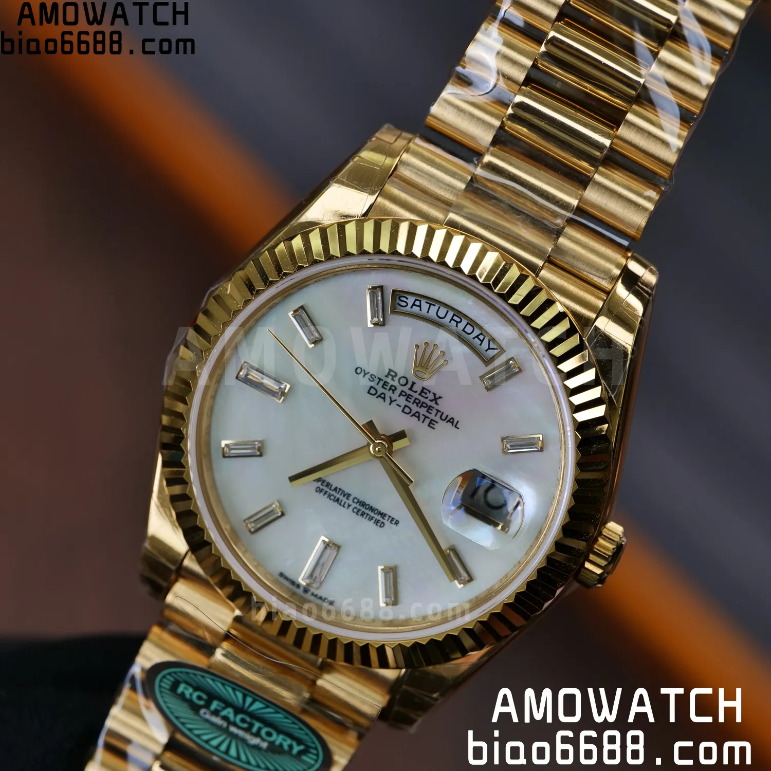 Rolex Day Date 40 YG 228238 RCF 1:1 Best Edition MOP Dial on President Bracelet VR3255 (211g) 74 c6588f4888028fb AMO Watch