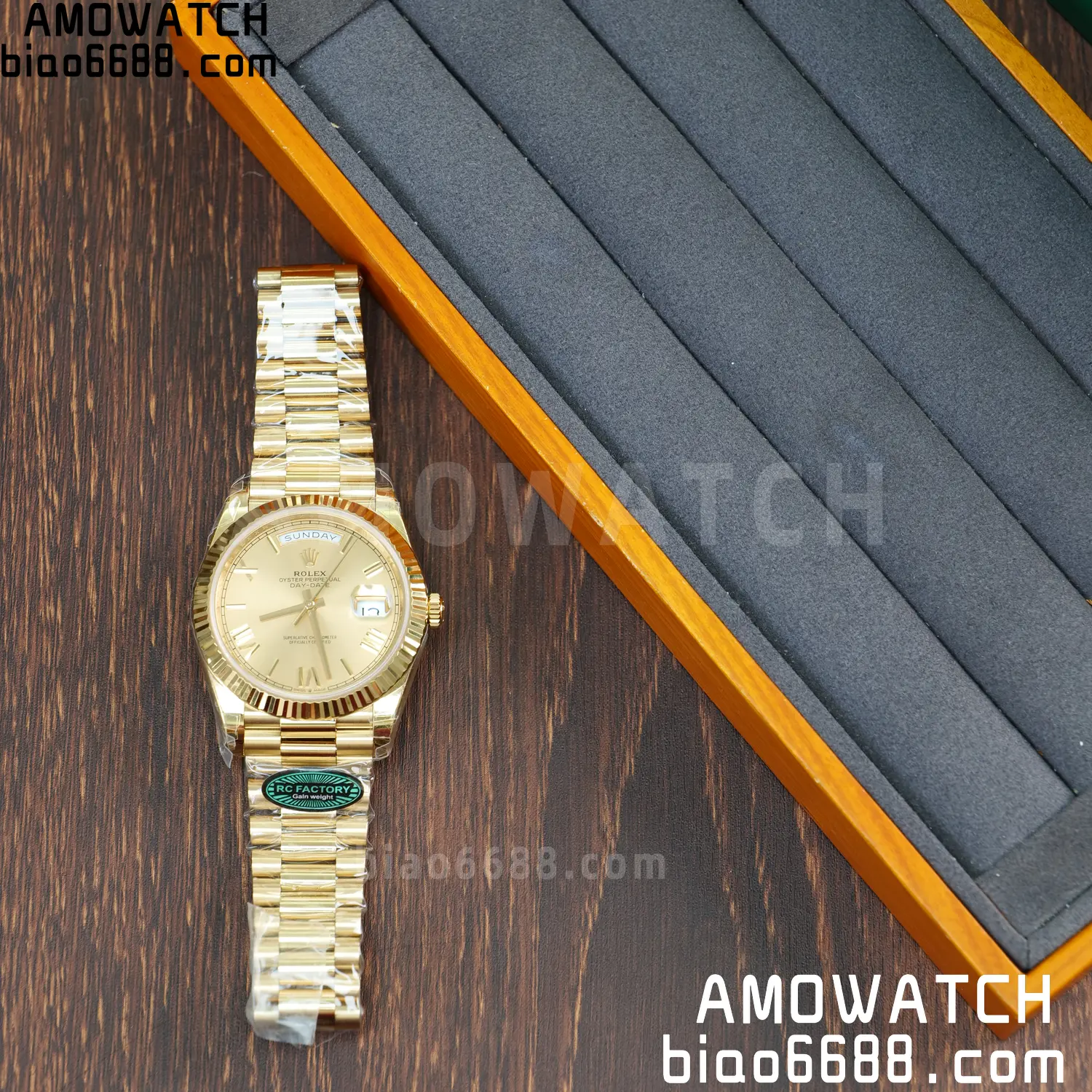 Rolex Day Date 40 YG 228238 RCF 1:1 Best Edition YG Dial on President Bracelet VR3255 (210g) 102 c934ae090886d5b AMO Watch