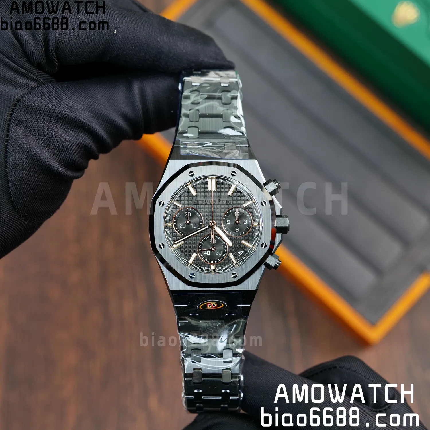 AP Royal Oak Chrono 26240 Black Ceramic DDF 1:1 Best Edition Black Dial SA4401 Super Clone 70 cf3bdd9b0419c81 阿默表行AmoWatch