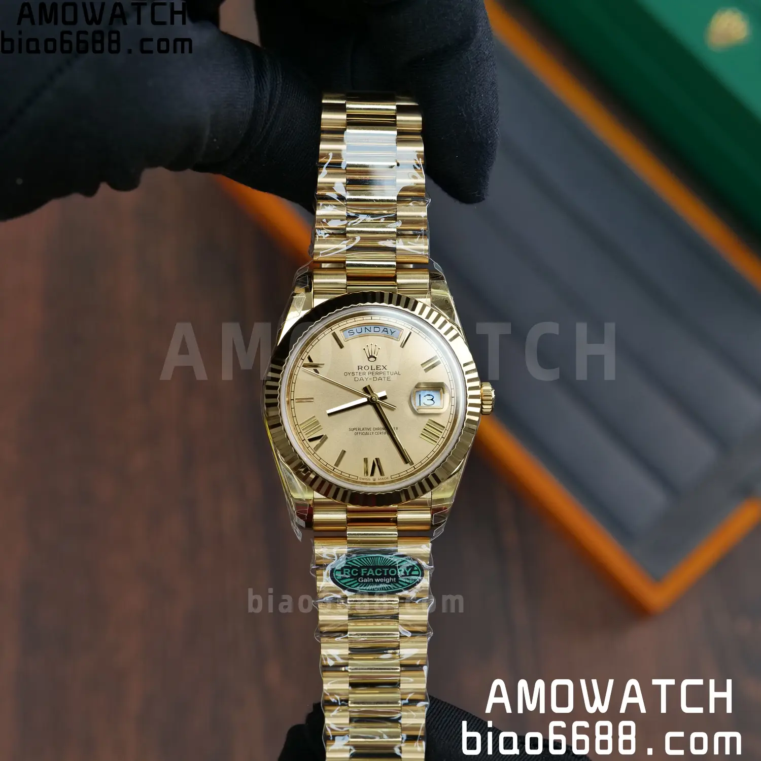 Rolex Day Date 40 YG 228238 RCF 1:1 Best Edition YG Dial on President Bracelet VR3255 (210g) 82 f414ce548c77857 AMO Watch