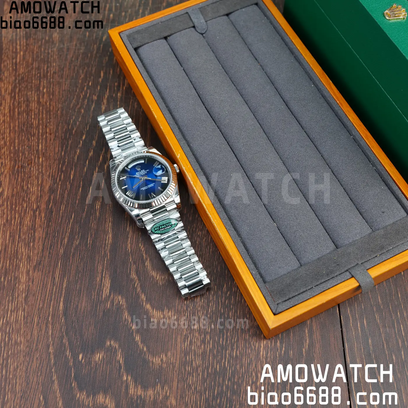 Rolex Day Date 40 SS 228236 RCF 1:1 Best Edition White Gradient Blue Roman Dial on President Bracelet VR3255 (211g) 53 fe90fe03abbae04 AMO Watch