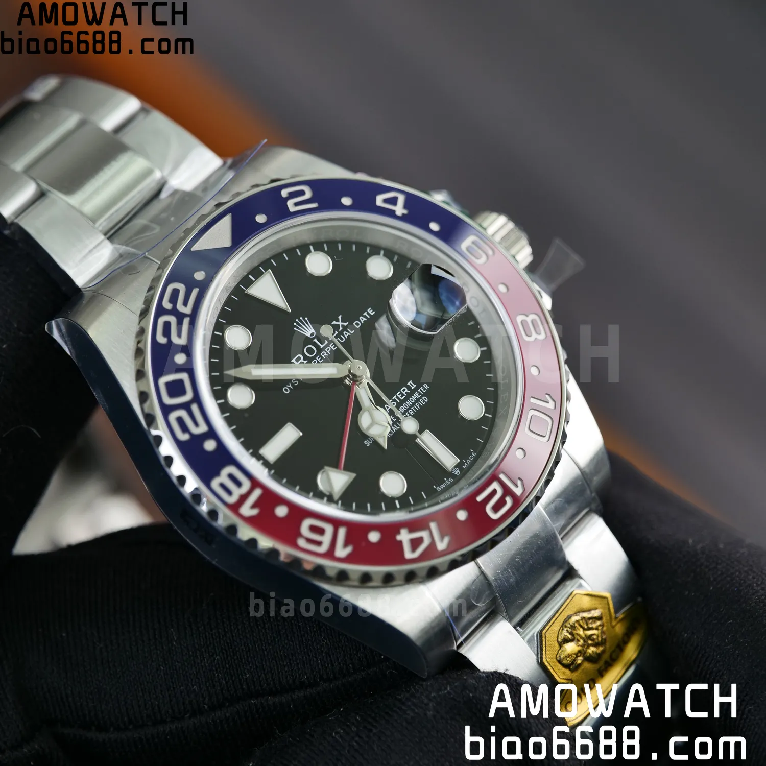 Rolex GMT-Master II 126719 Gold Factory 1:1 Best Edition Black Dial V4 195g (Weighted) 69 02eb66582d71238 阿默表行AmoWatch