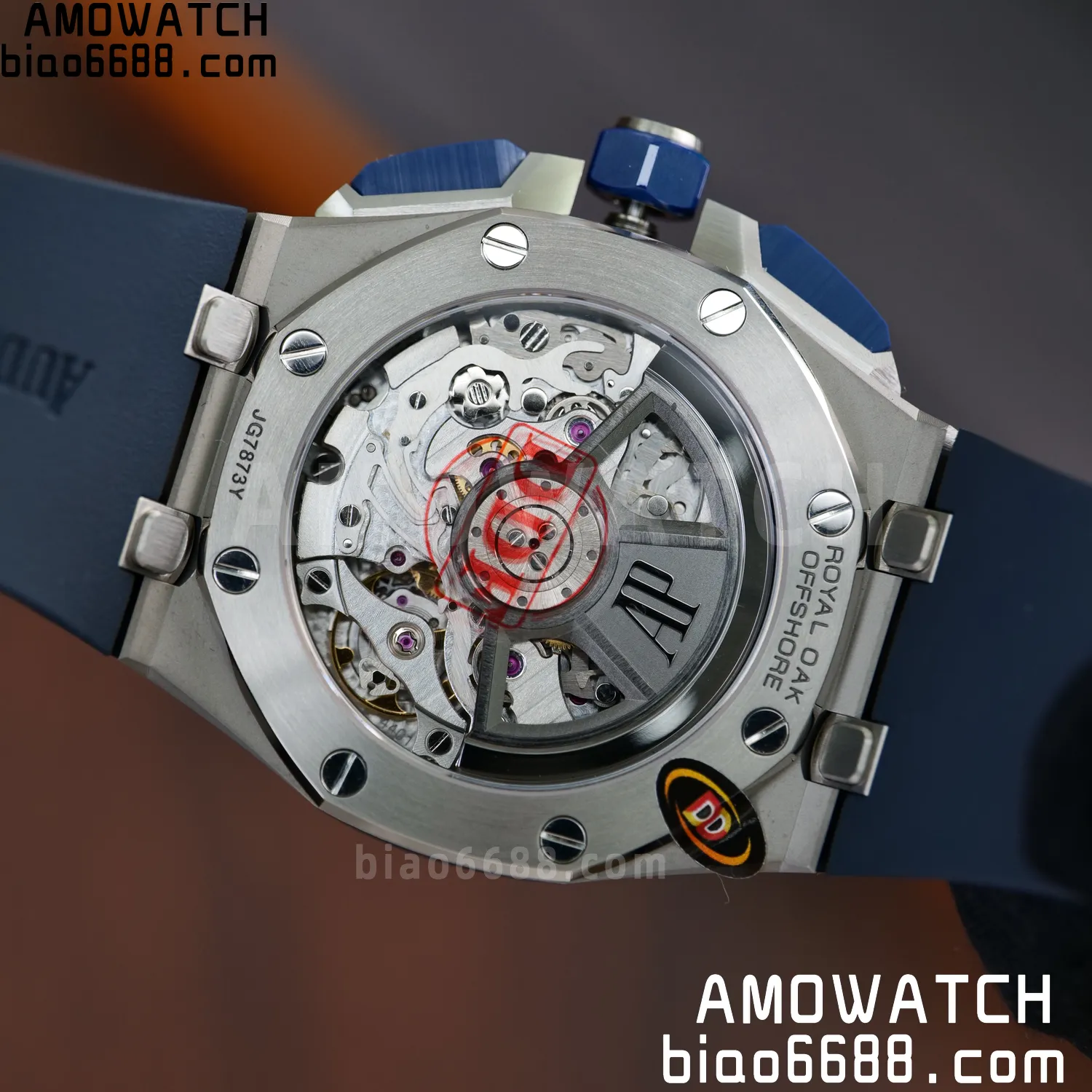 AP Royal Oak Offshore 43mm 26420so SS DDF 1:1 Best Edition Blue Dial on Blue Rubber Strap DD4401 Super Clone 85 03c4079b3d39058 AMO Watch