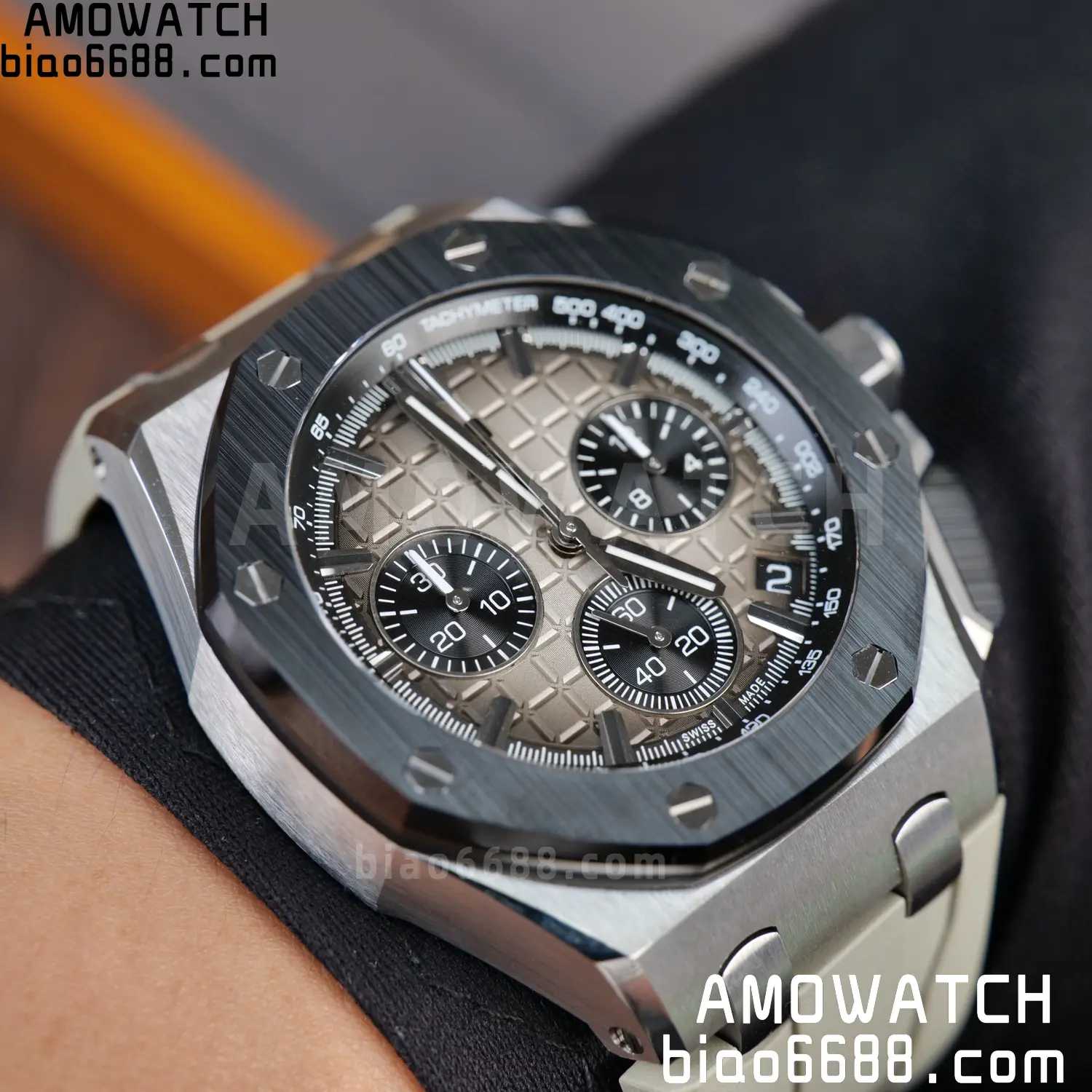 AP Royal Oak Offshore 43mm 26420so SS DDF 1:1 Best Edition Smoked Dial on Gray Rubber Strap DD4401 Super Clone 104 0498ee00f362ec6 阿默表行AmoWatch