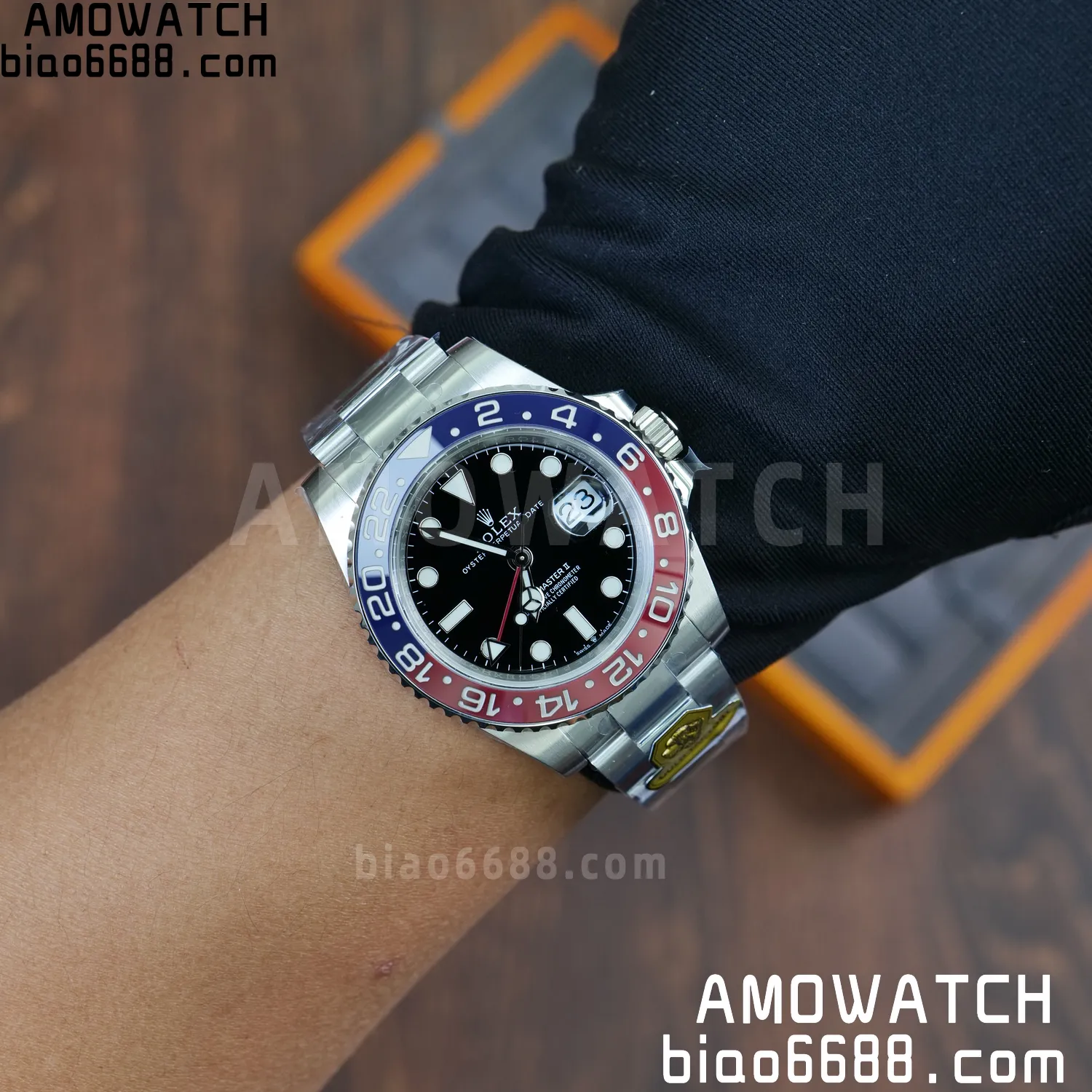 Rolex GMT-Master II 126719 Gold Factory 1:1 Best Edition Black Dial V4 195g (Weighted) 84 05538b3d2a84d64 阿默表行AmoWatch