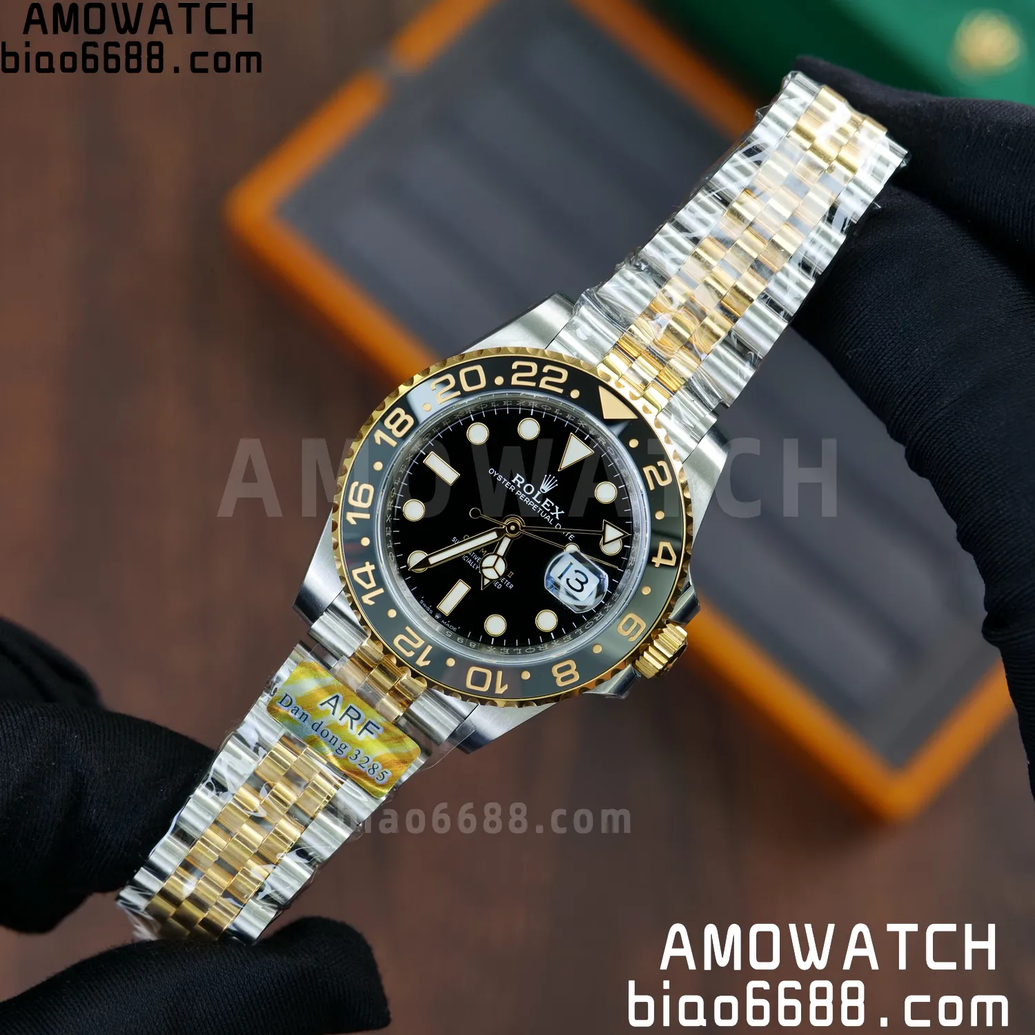 Rolex GMT-Master II 126713 GRNR ARF 1:1 Best Edition on Black Dial SS/YG Bracelet Super Clone DD3285 58 0d1b381aa28d230 阿默表行AmoWatch
