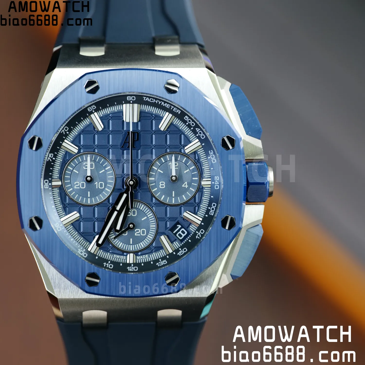AP Royal Oak Offshore 43mm 26420so SS DDF 1:1 Best Edition Blue Dial on Blue Rubber Strap DD4401 Super Clone 70 104a53f9b775ebb AMO Watch
