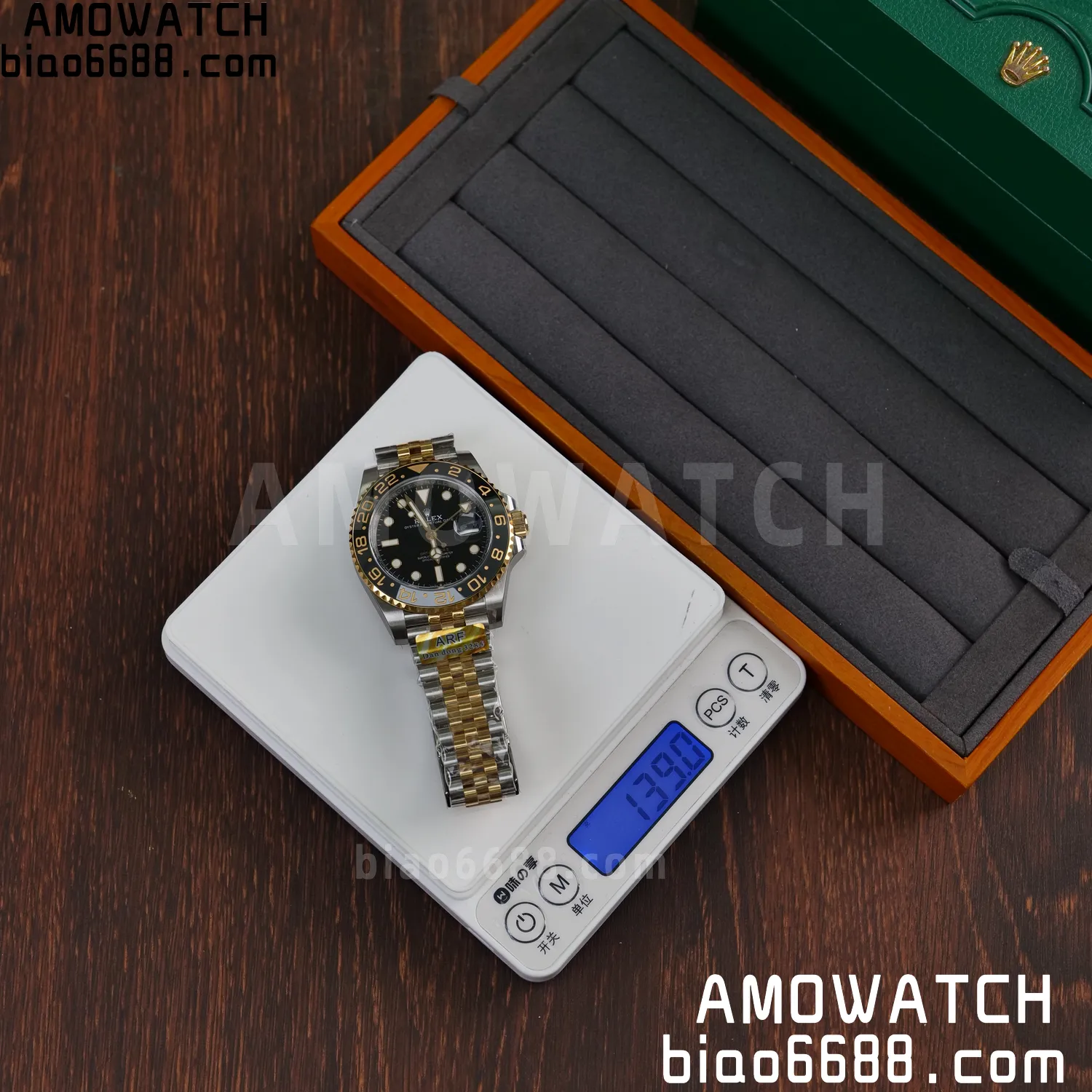 Rolex GMT-Master II 126713 GRNR ARF 1:1 Best Edition on Black Dial SS/YG Bracelet Super Clone DD3285 55 1700dc8918a5bc9 阿默表行AmoWatch