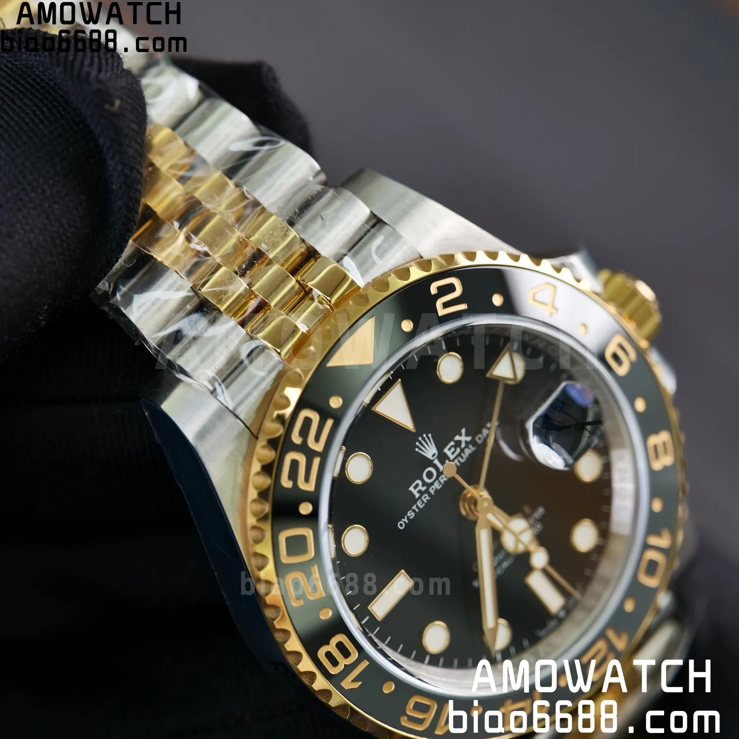 Rolex GMT-Master II 126713 GRNR ARF 1:1 Best Edition on Black Dial SS/YG Bracelet Super Clone DD3285 69 1e6eae95982b126 阿默表行AmoWatch