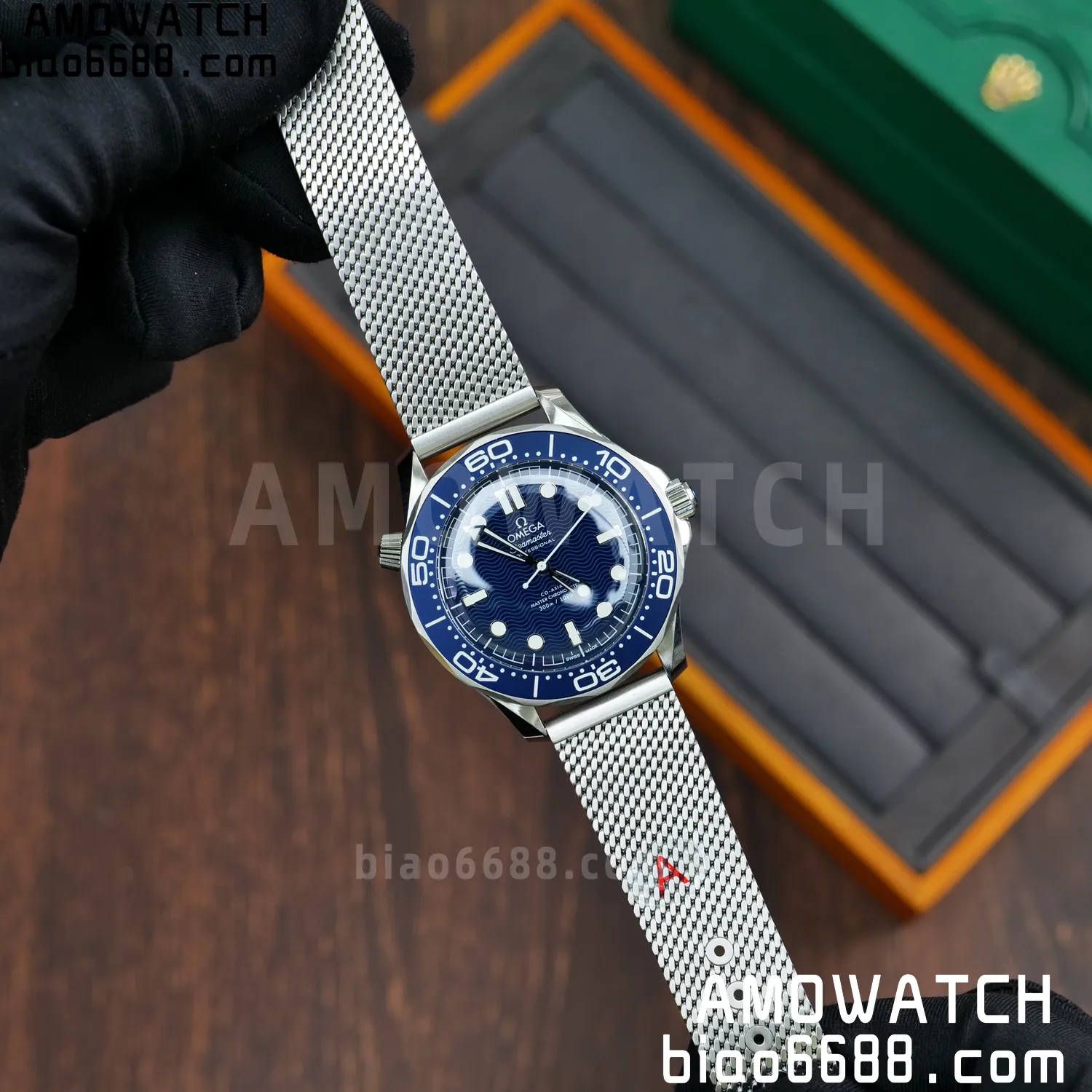 Omega Seamaster 300m 42mm VSF 1:1 Best Edition Blue Dial SA8806 Super Clone V6 73 204b91ccc18f9c0 阿默表行AmoWatch