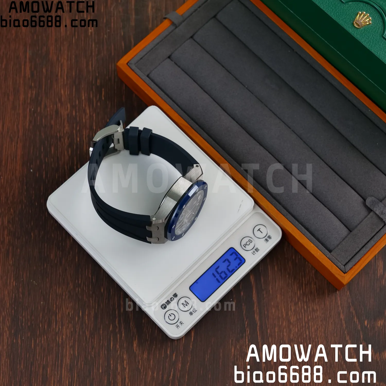 AP Royal Oak Offshore 43mm 26420so SS DDF 1:1 Best Edition Blue Dial on Blue Rubber Strap DD4401 Super Clone 63 242e7dec6f634e3 AMO Watch