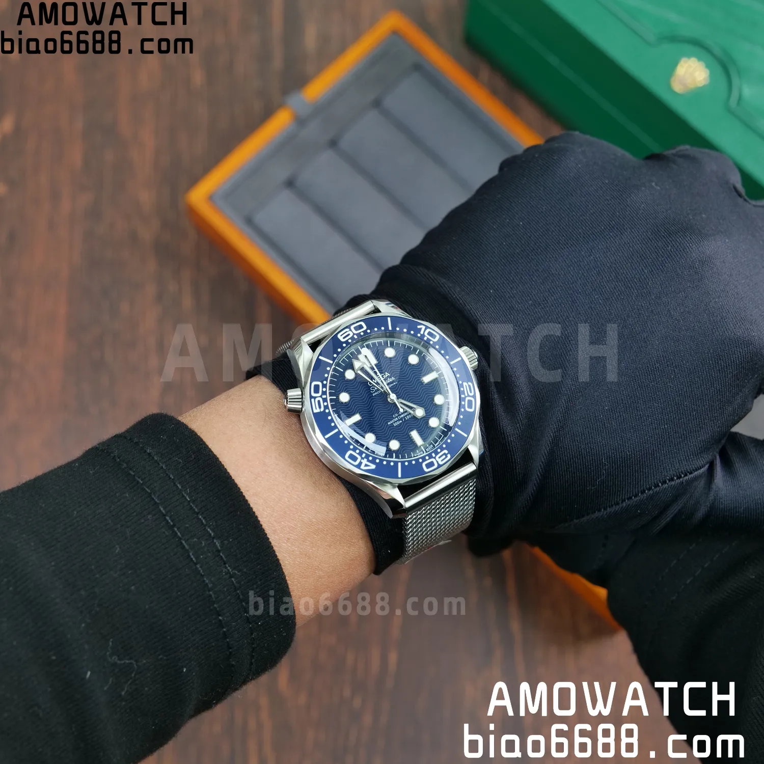 Omega Seamaster 300m 42mm VSF 1:1 Best Edition Blue Dial SA8806 Super Clone V6 102 2717ac2f9cb6211 阿默表行AmoWatch