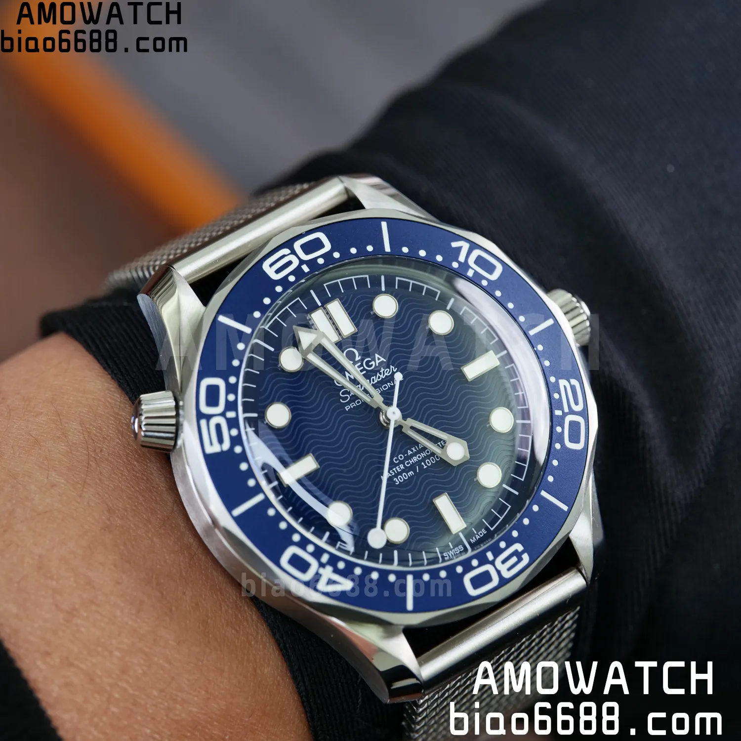 Omega Seamaster 300m 42mm VSF 1:1 Best Edition Blue Dial SA8806 Super Clone V6 105 2eb2f8338da9fa5 阿默表行AmoWatch