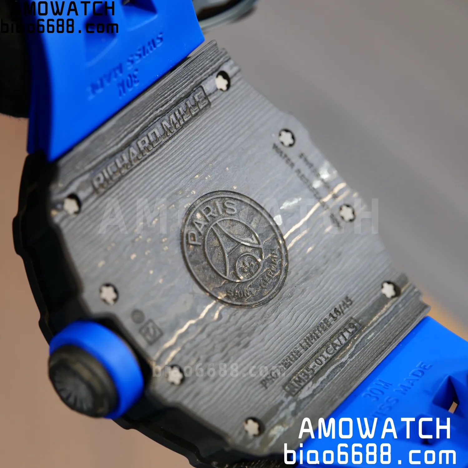 RICHARD MILLE RM035 RM35-01 Black Carbon ZF 1:1 Best Edition Blue Rubber Strap Clone RMUL3 83 2f3e3d6fe9f0373 AMO Watch