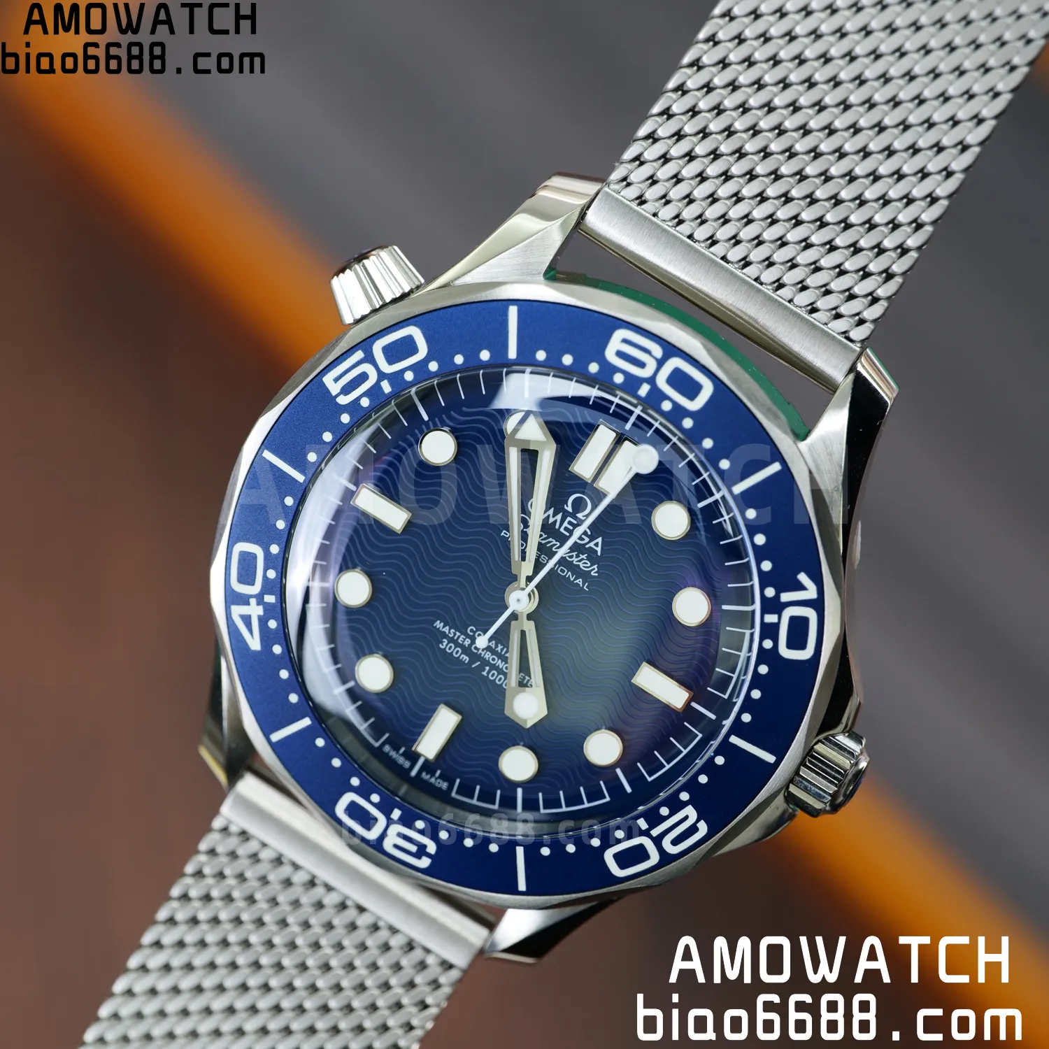 Omega Seamaster 300m 42mm VSF 1:1 Best Edition Blue Dial SA8806 Super Clone V6 93 3d2bd6a2ed92011 阿默表行AmoWatch