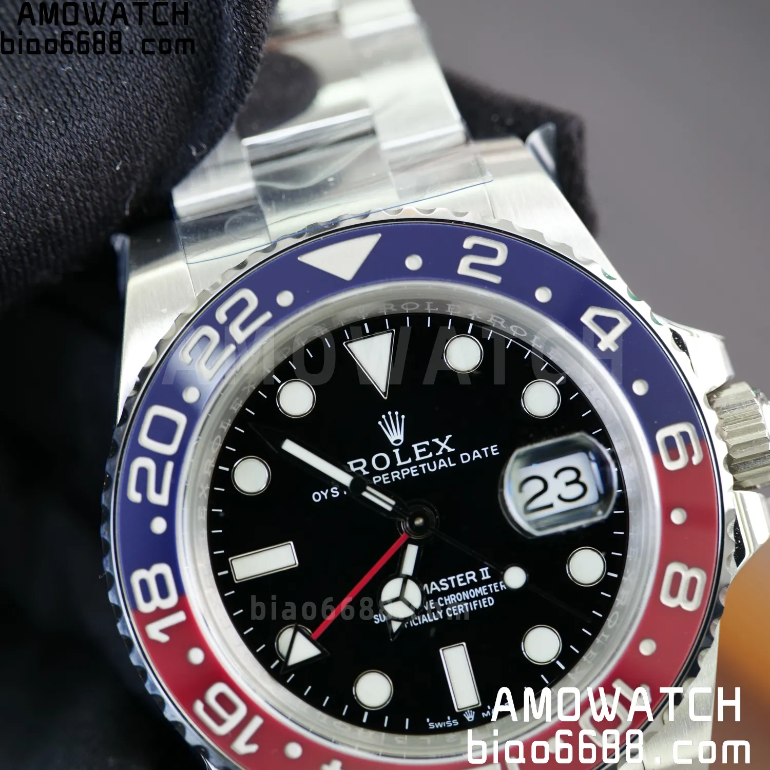 Rolex GMT-Master II 126719 Gold Factory 1:1 Best Edition Black Dial V4 195g (Weighted) 74 3fd787c91e49f9a 阿默表行AmoWatch